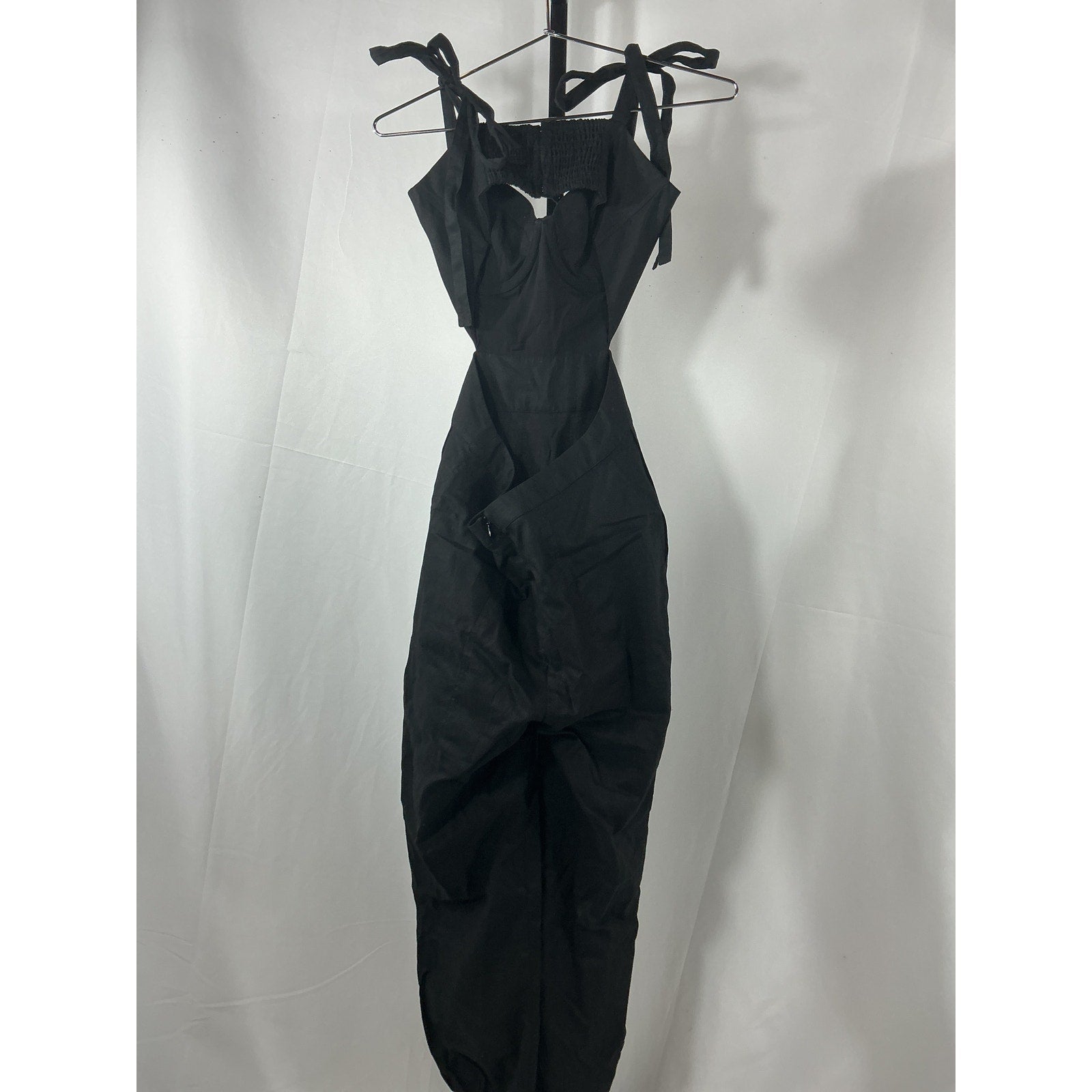 Tularosa 'Kylo' Black Linen Jumpsuit Size S