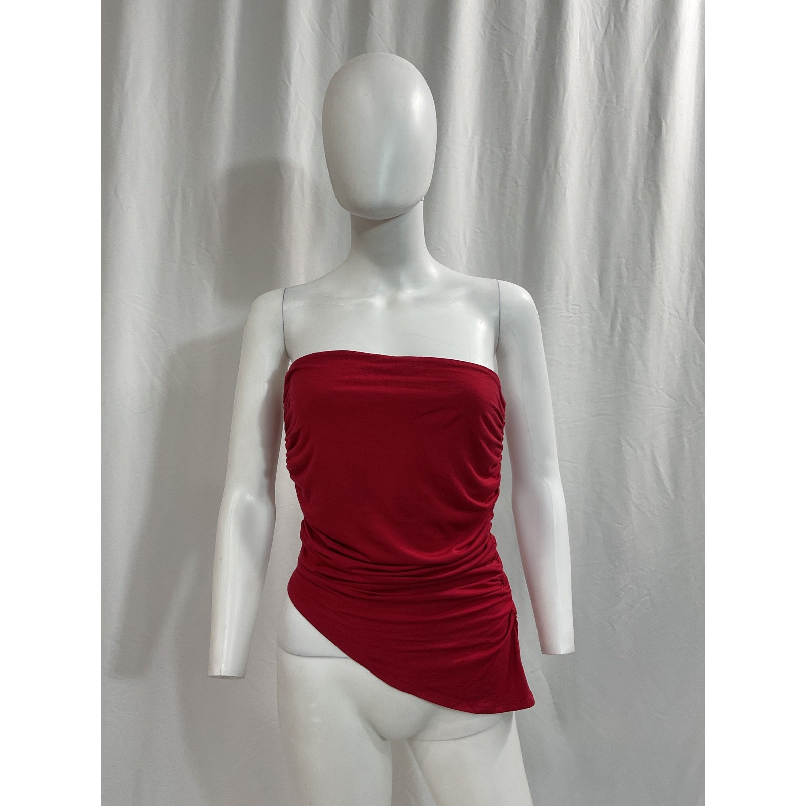Posse 'Mason' Red Strapless Top Size M