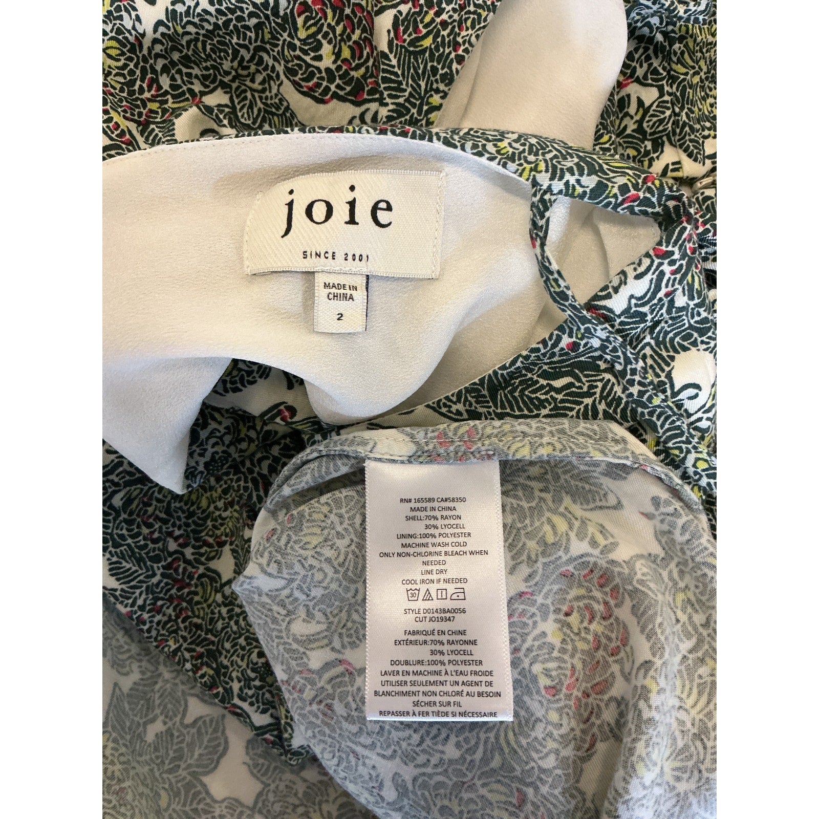 Joie 'Ember B' Grey Rayon Midi Dress Size 2
