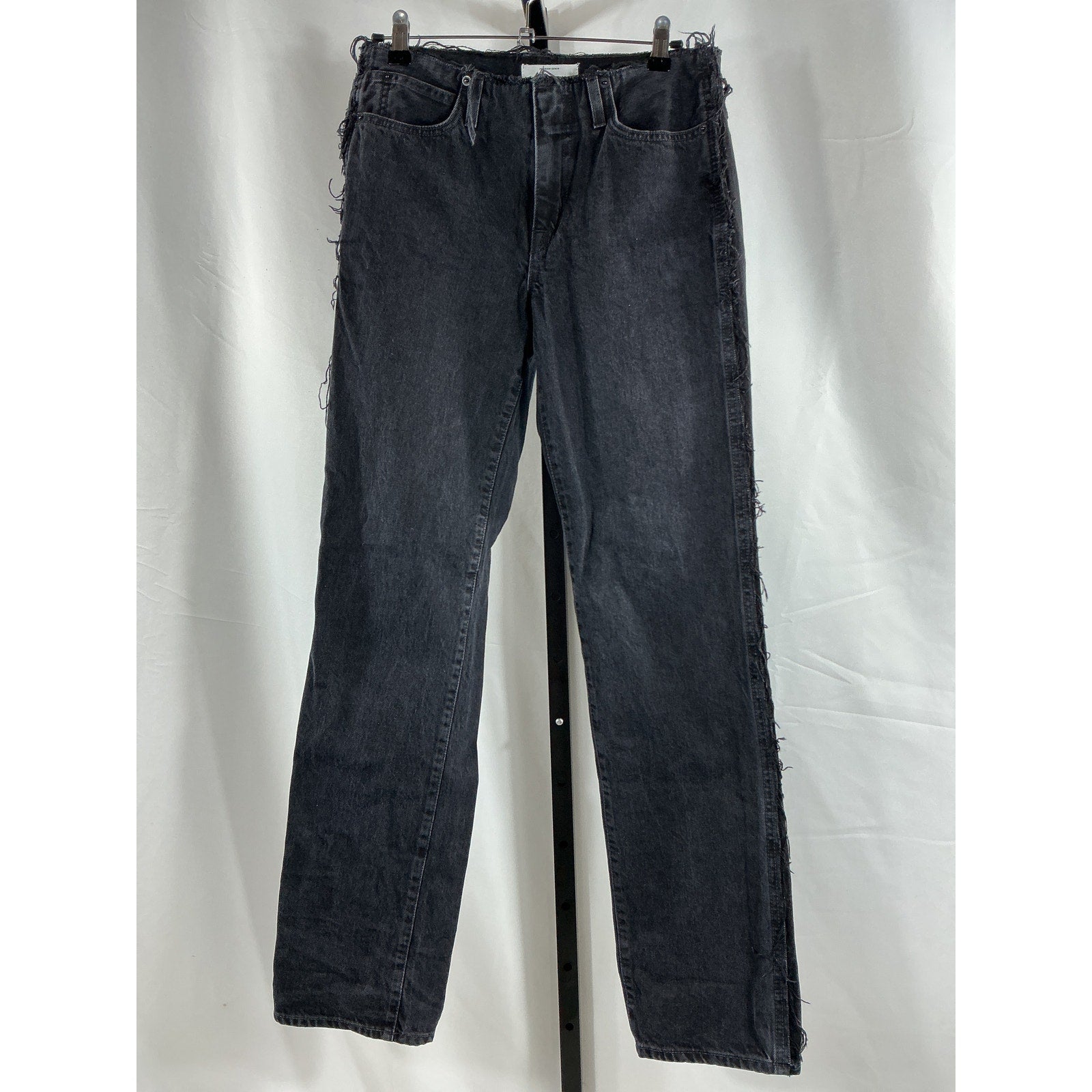 Slvrlake 'Sophie' Black Cotton Long Straight Leg Size 26