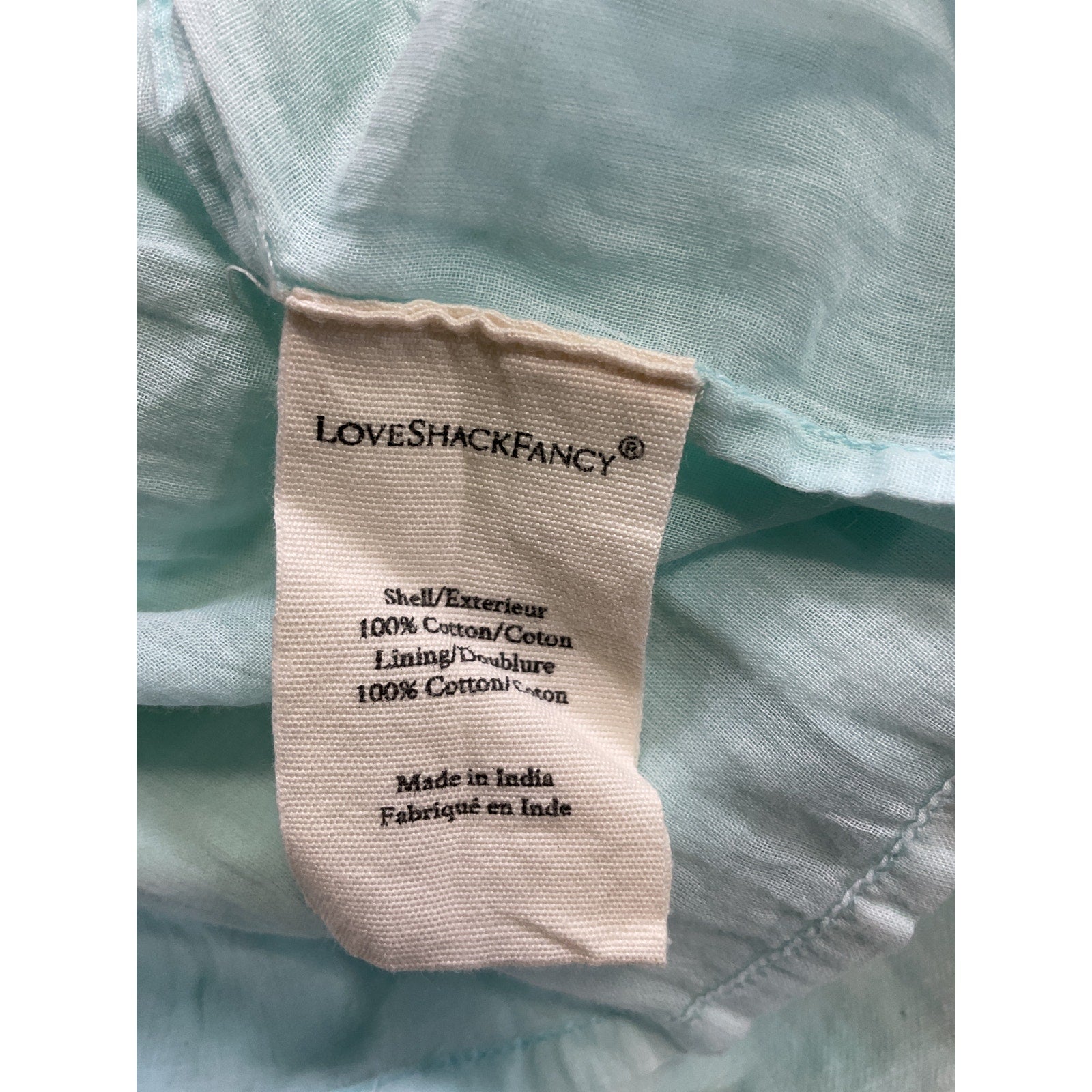 Loveshackfancy 'Chai' Pink Tie Dye Print 3/4 Sleeve Dress Size 0