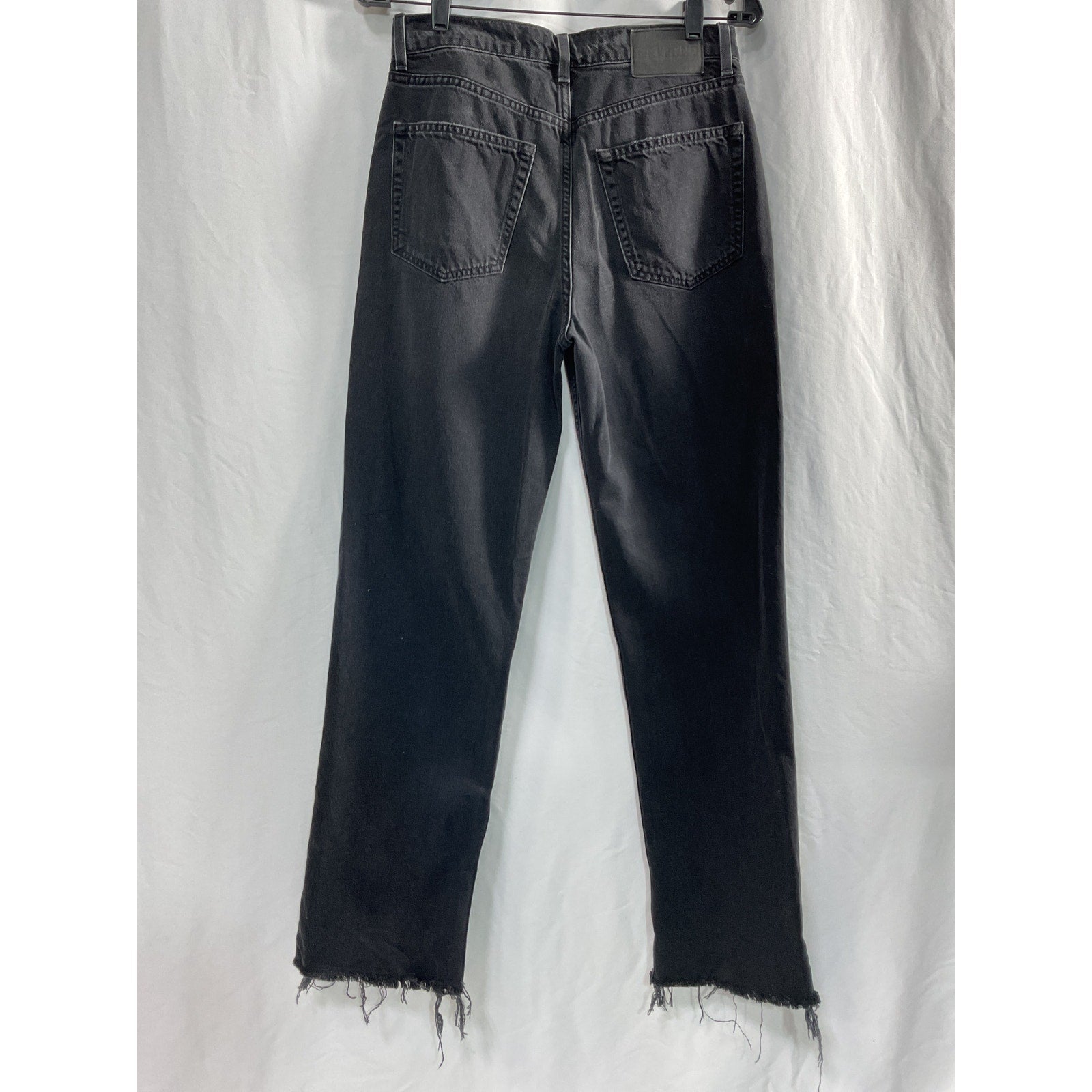 Grlfrnd 'Bella' Black Cotton Low Rise Boyfriend Denim Jean Size 25