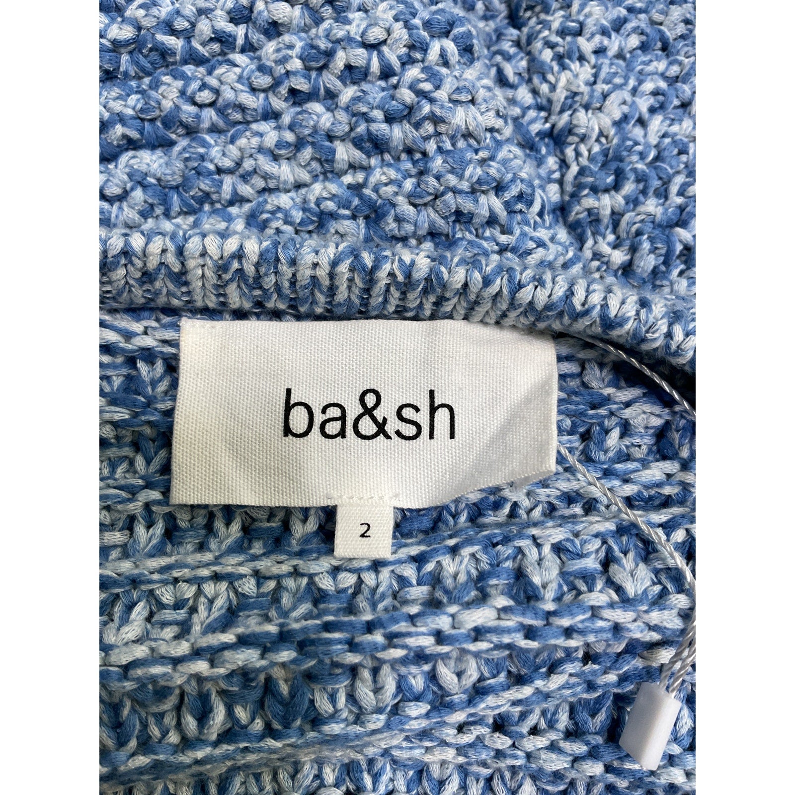 Ba&Sh 'Guspa' Blue Cotton Cardigan Size 2