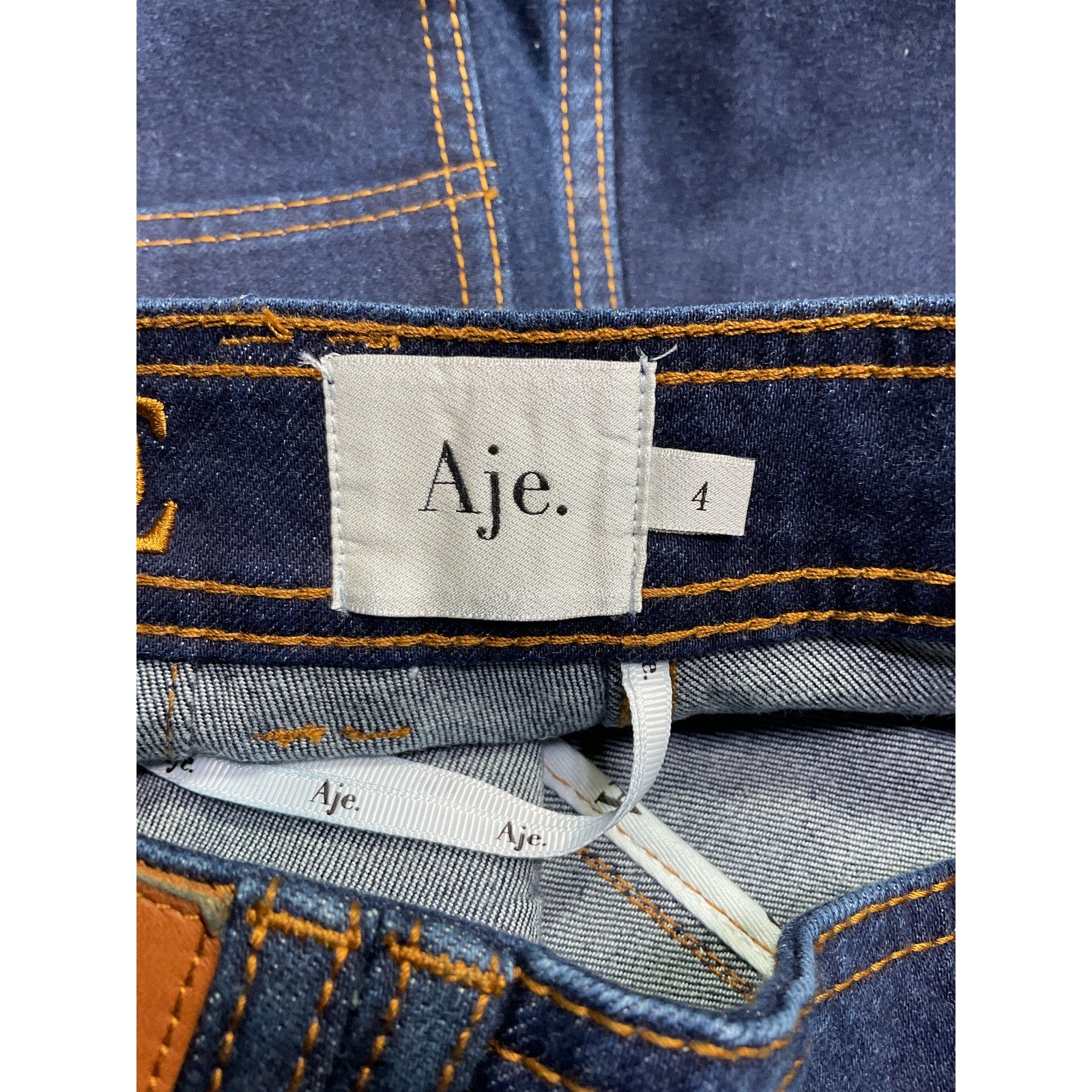 Aje 'Resonance' Blue Cotton Denim Mini Skirt Size 4
