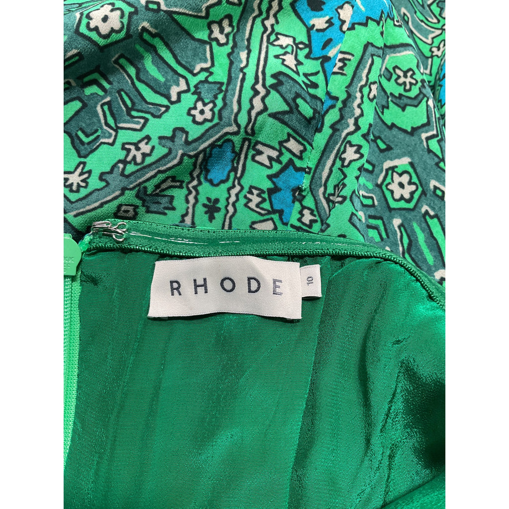 Rhode 'Ebba' Green Dress Size 10