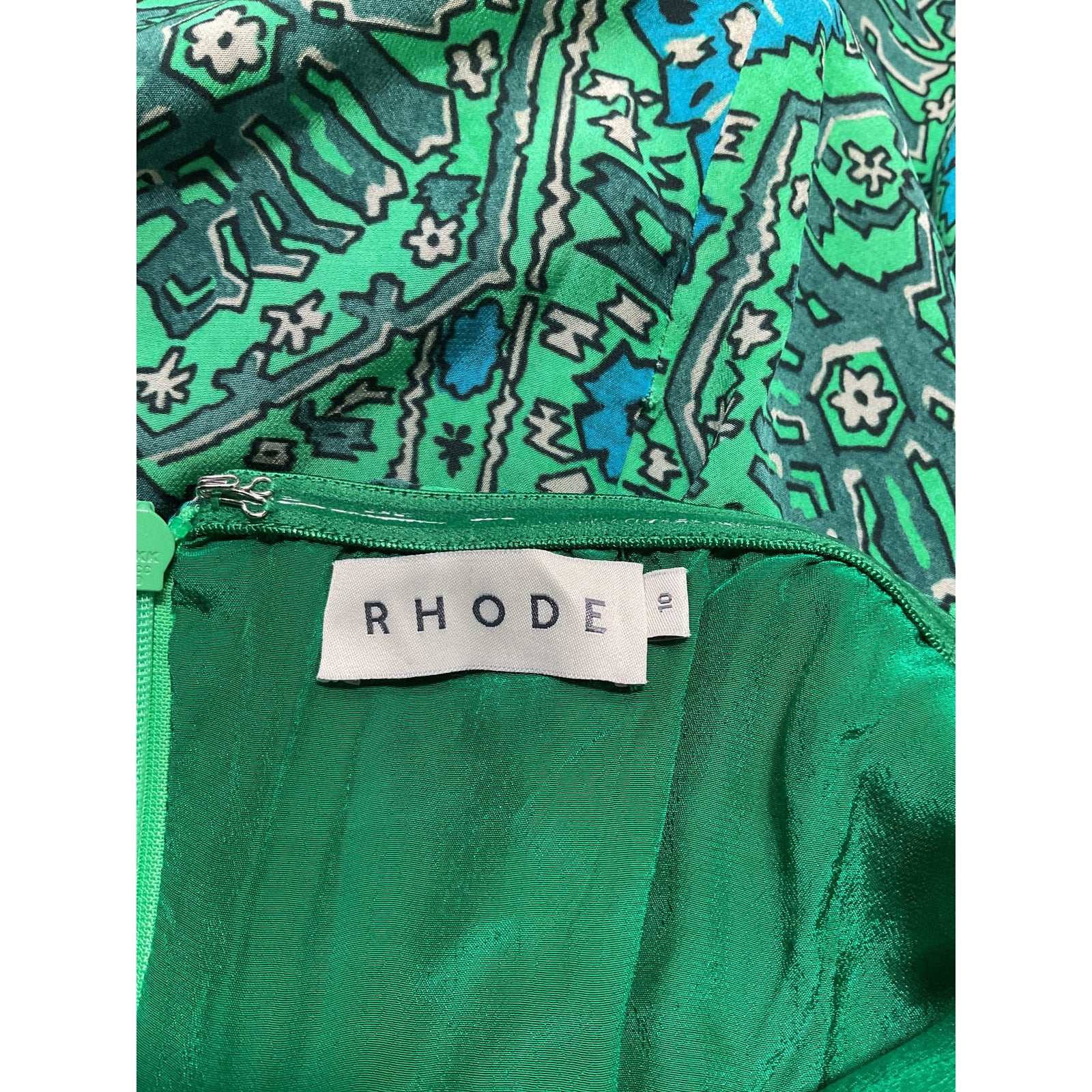 Rhode 'Ebba' Green Dress Size 10