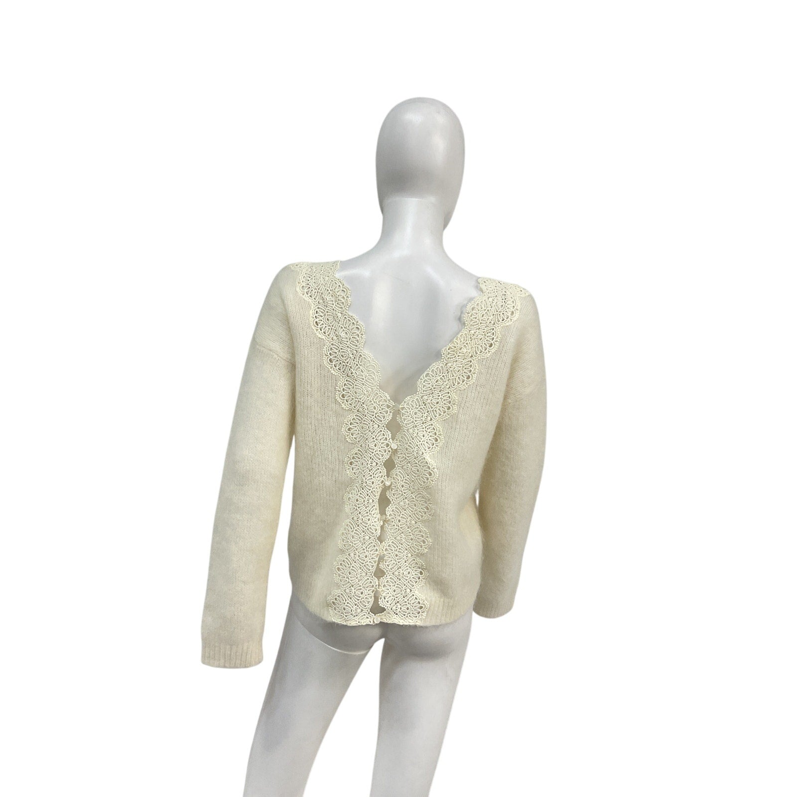 S�zane 'Astride' Cream Wool Jumper Size S