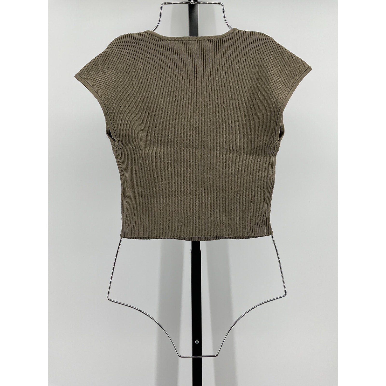Simkhai 'Abia' Green Rayon Cropped Tee Size M