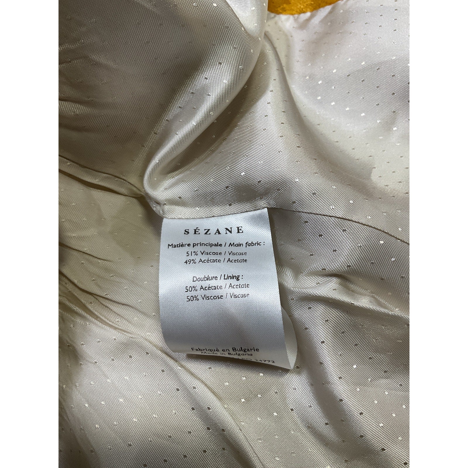S�zane 'Agnes' Gold Jacket Size 40