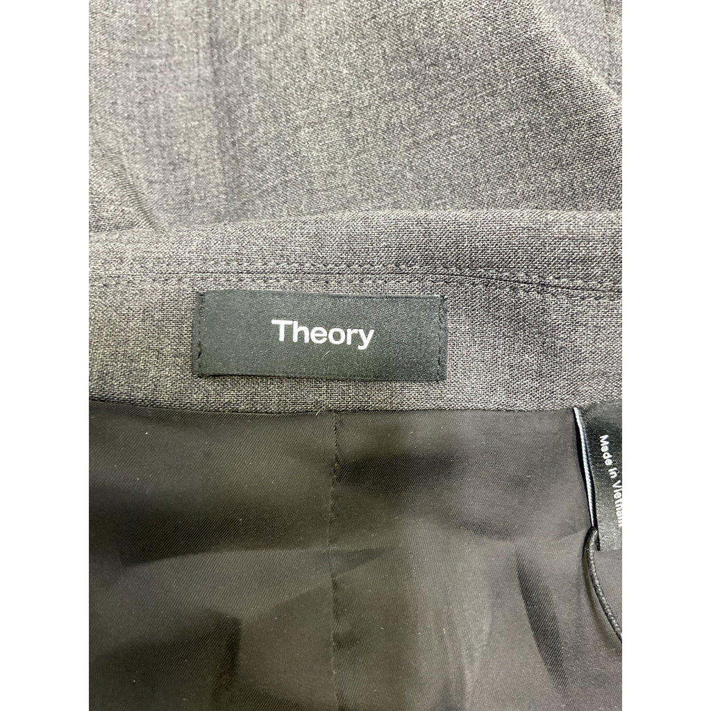 Theory 'Etiennette' Grey Wool Blazer Size 2 - NWT