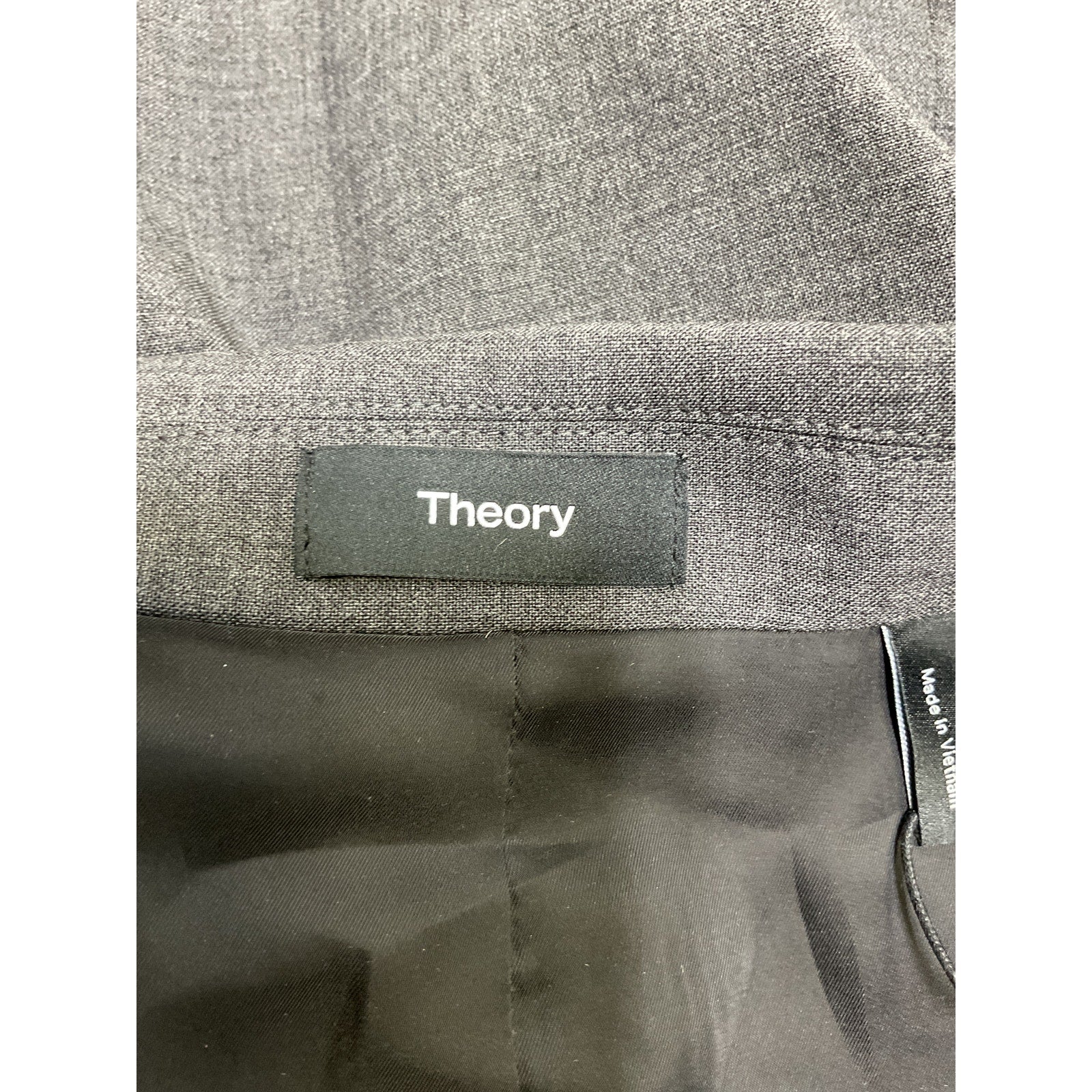 Theory 'Etiennette' Grey Wool Blazer Size 2 - NWT