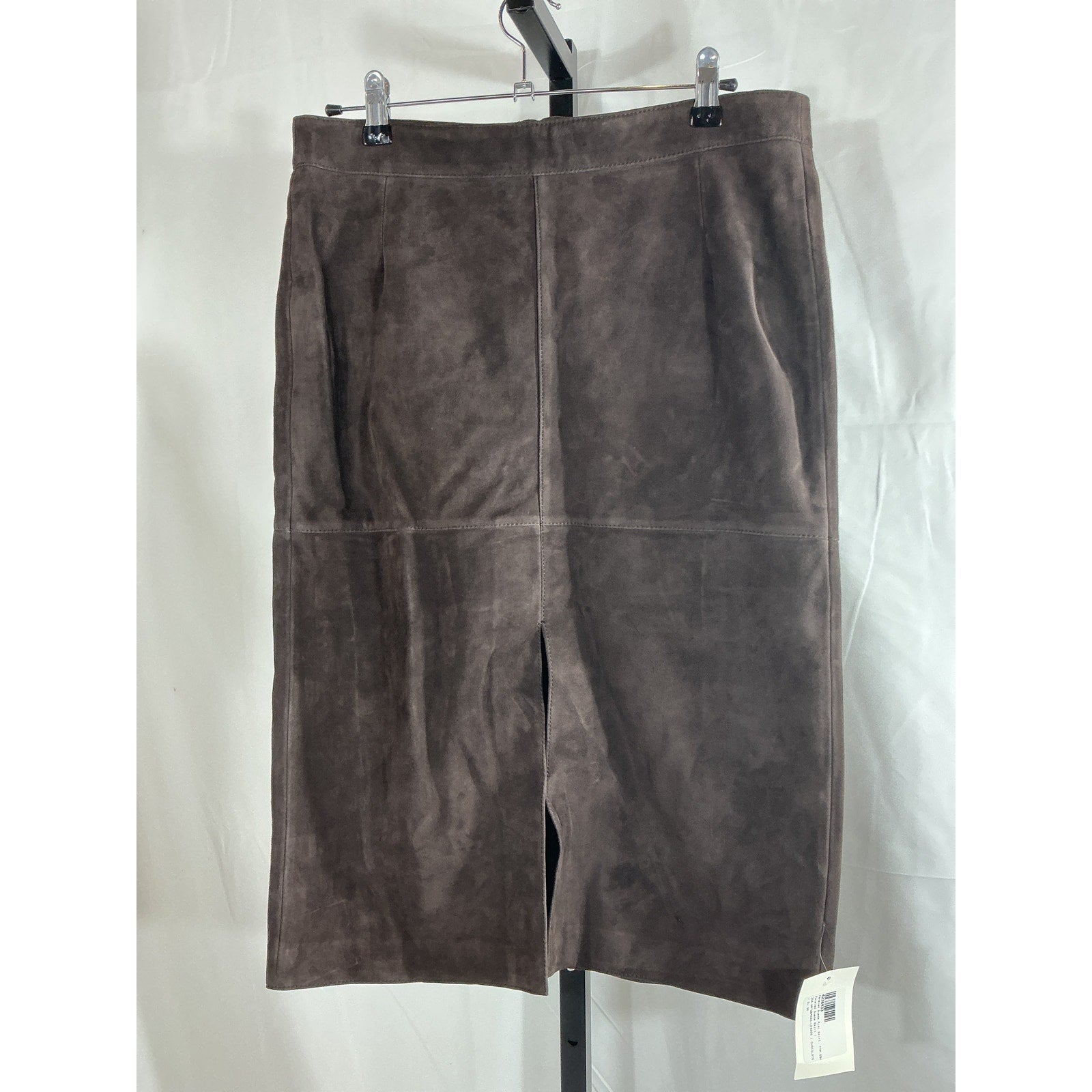 Toteme 'Paneled' Brown Suede Midi Skirt Size 36
