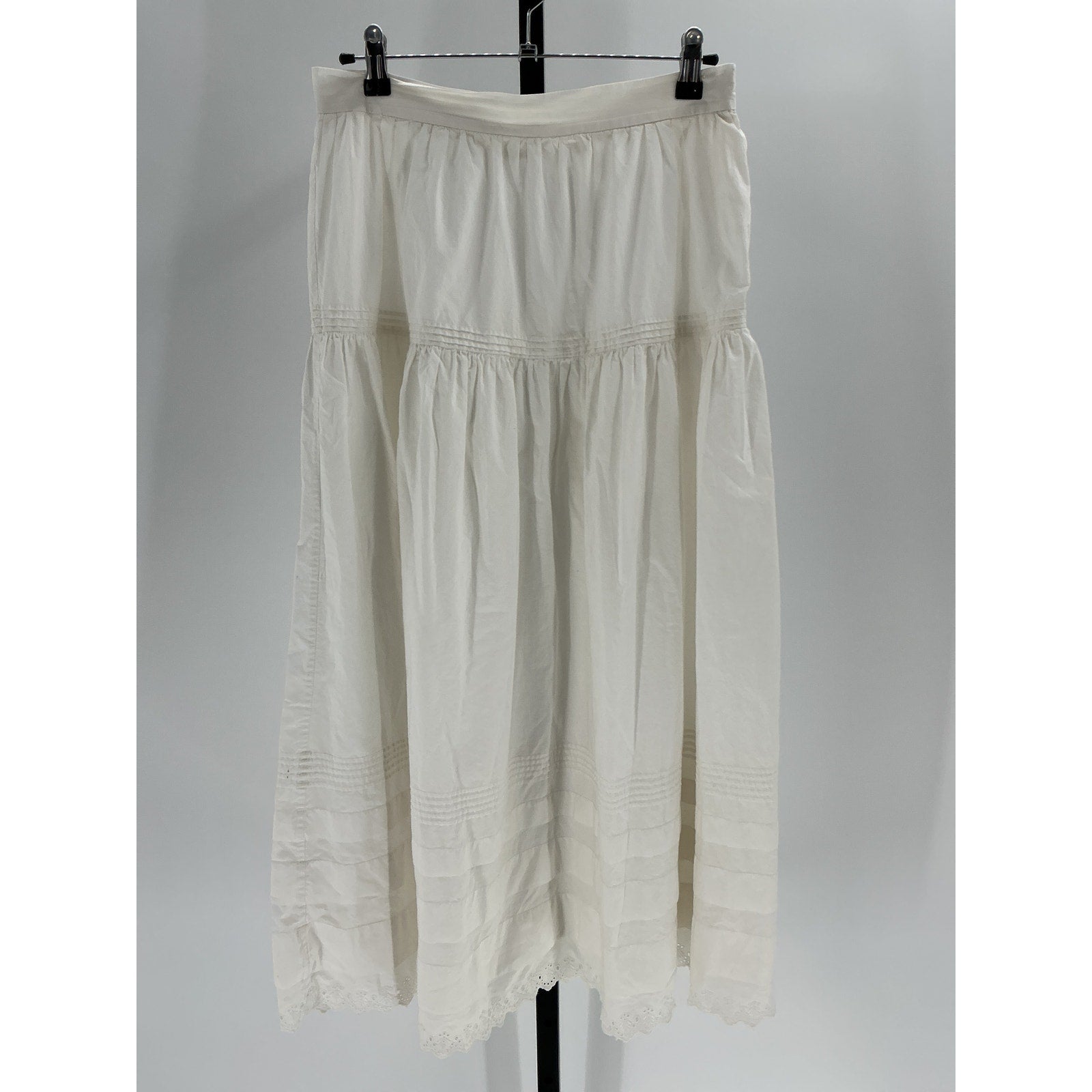 D�en 'Sebastiane' Off White Cotton Skirt Size M
