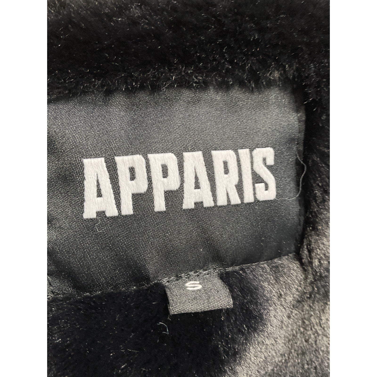 Apparis 'Josh' Blue Qulited Plaid Faux Fur Jacket Size S