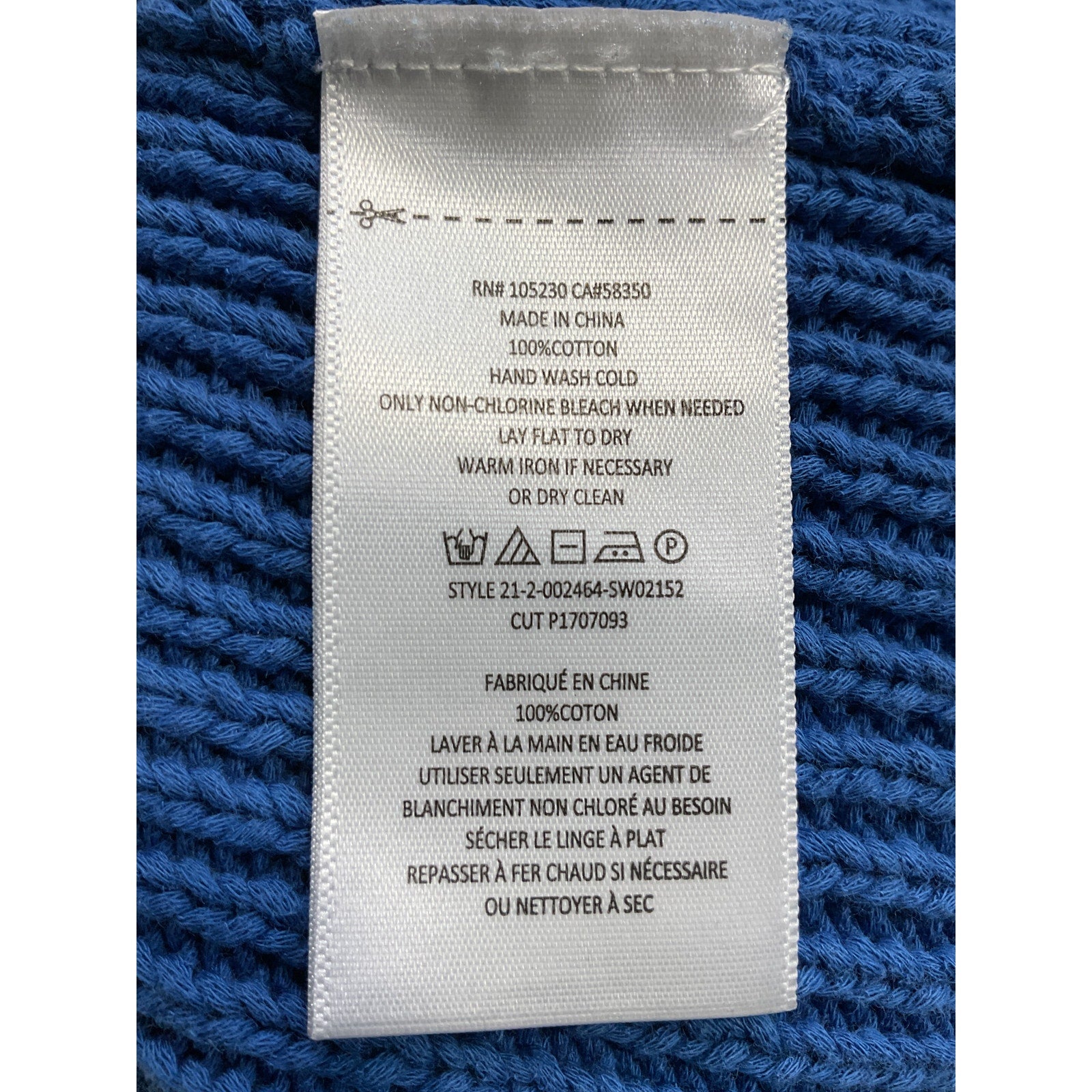 Equipment 'Pommina' Blue Polo Sweater Size XS