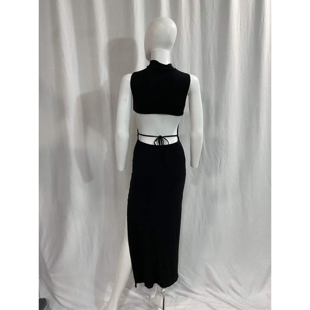 L*Space 'Chandler' Black Mock Neck Cut Out Dress Size XS