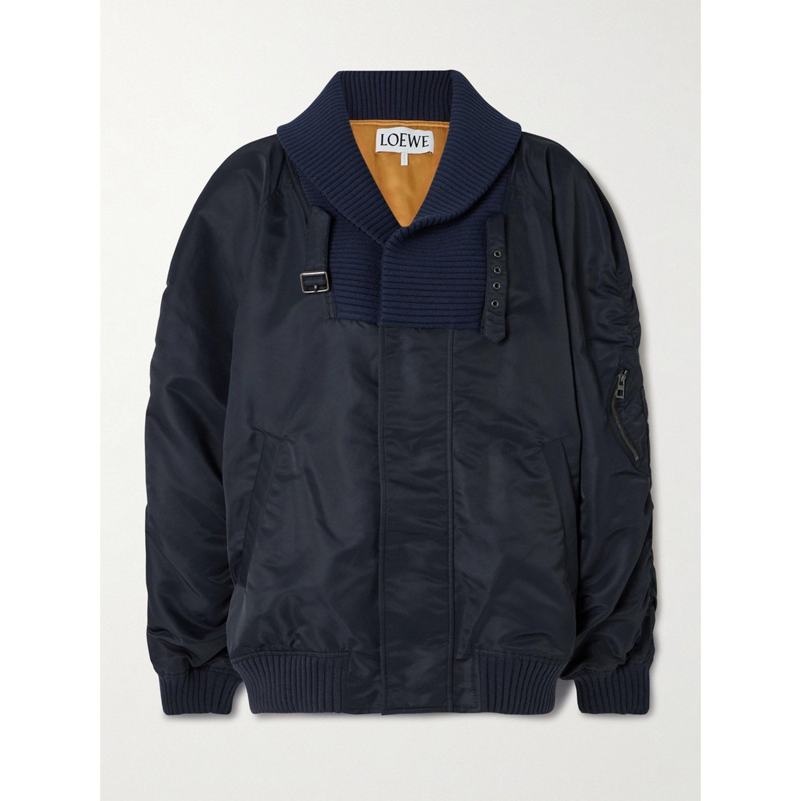 Loewe Blue 'Shell' Oversized Bomber Jacket Size 36