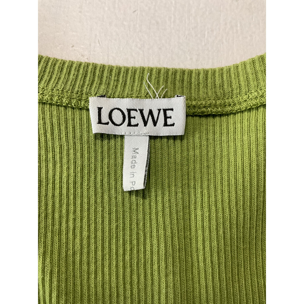 Loewe 'Anagram' Green Cotton Tank Top Size M