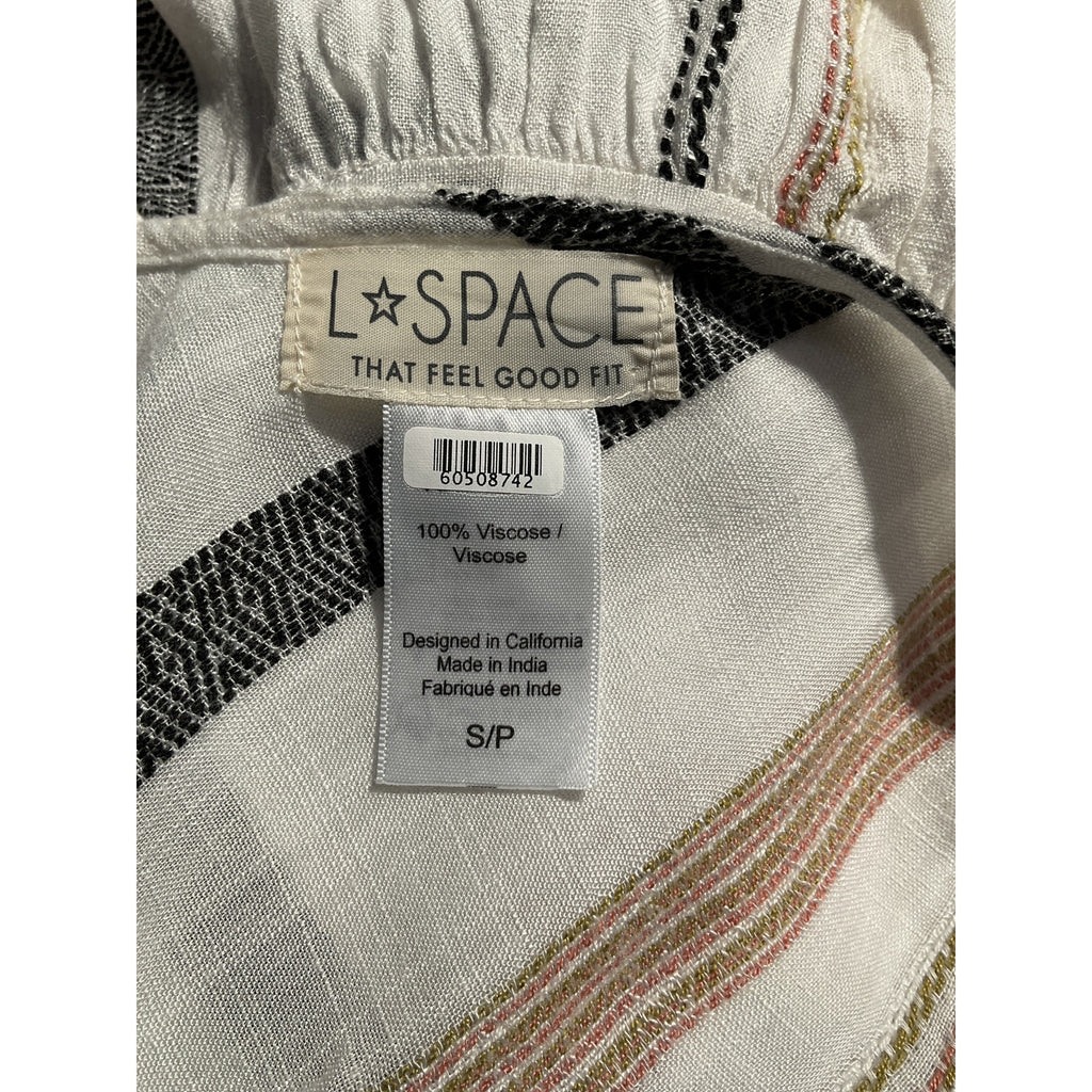 L*Space 'Clara' White Viscose Dress Size S