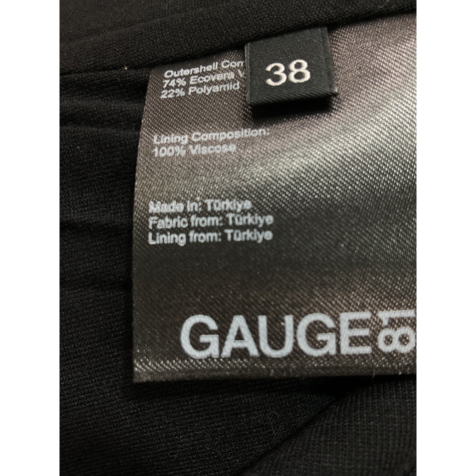 Gauge81 'Phil' Black Twist-Front Stretch-Jersey Long Sleeve Jumpsuit Size M - NWT