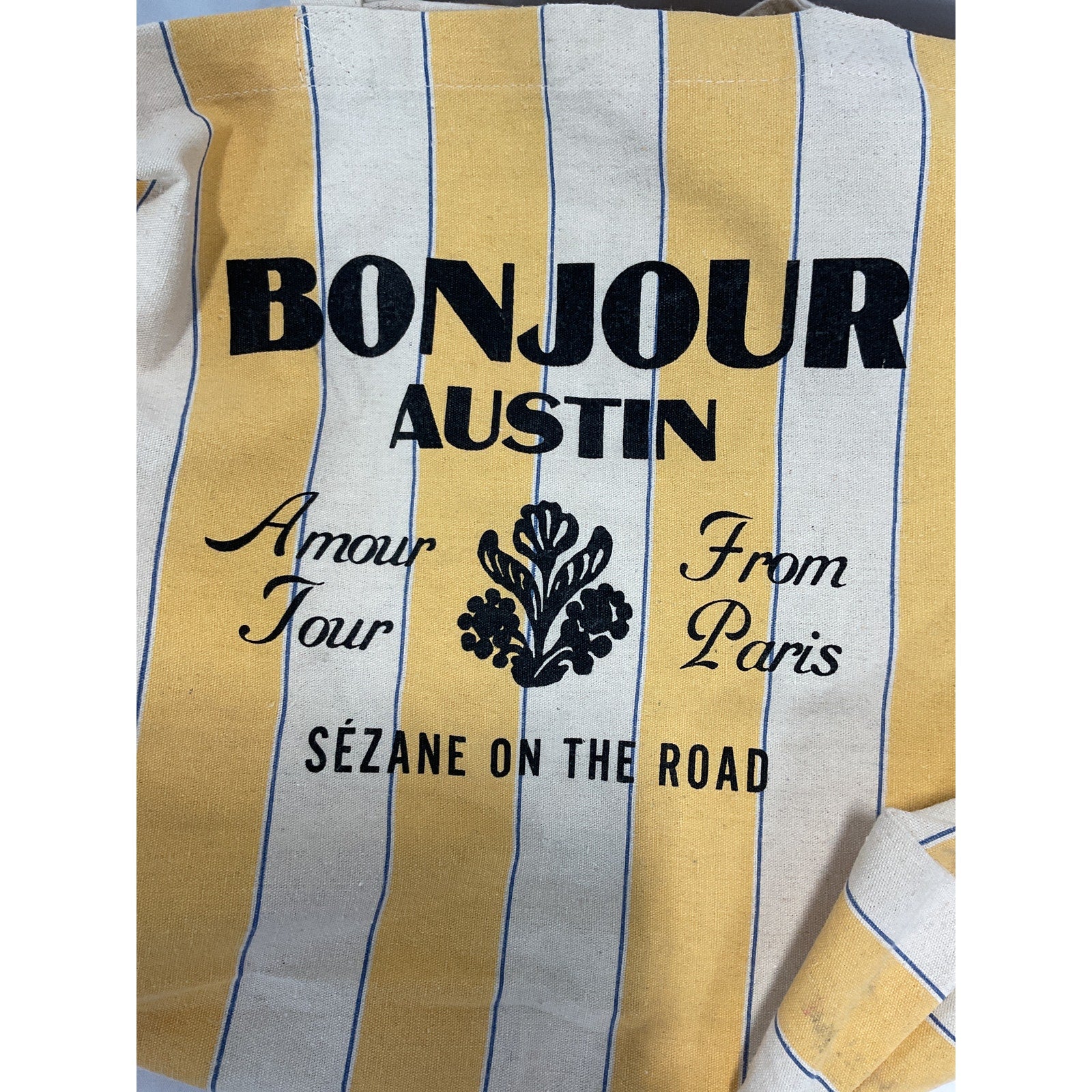 S�zane 'Bonjour' Green Tote Bag