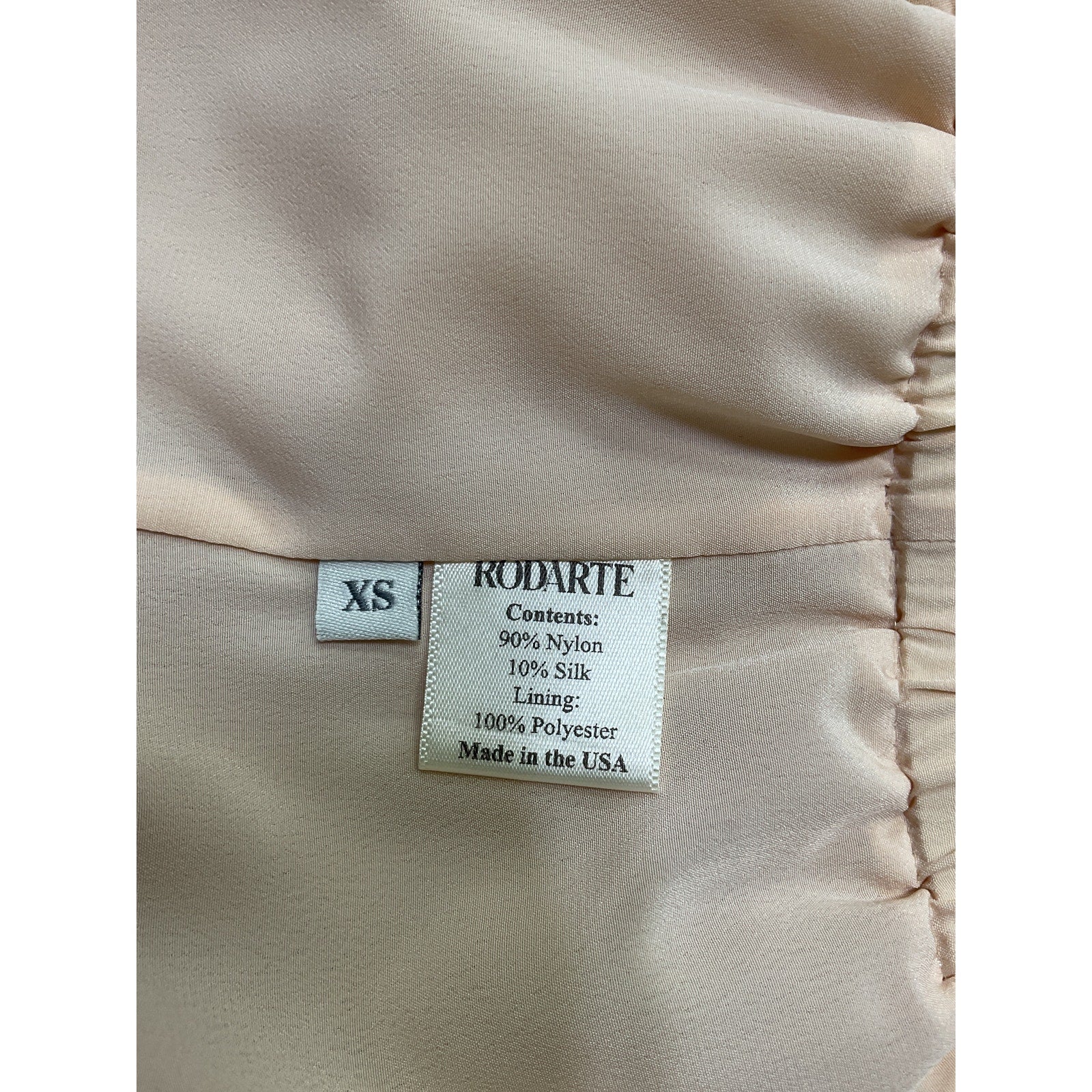 Rodarte 'Ruffled' Tan Sequined Organza Blouse Size XS