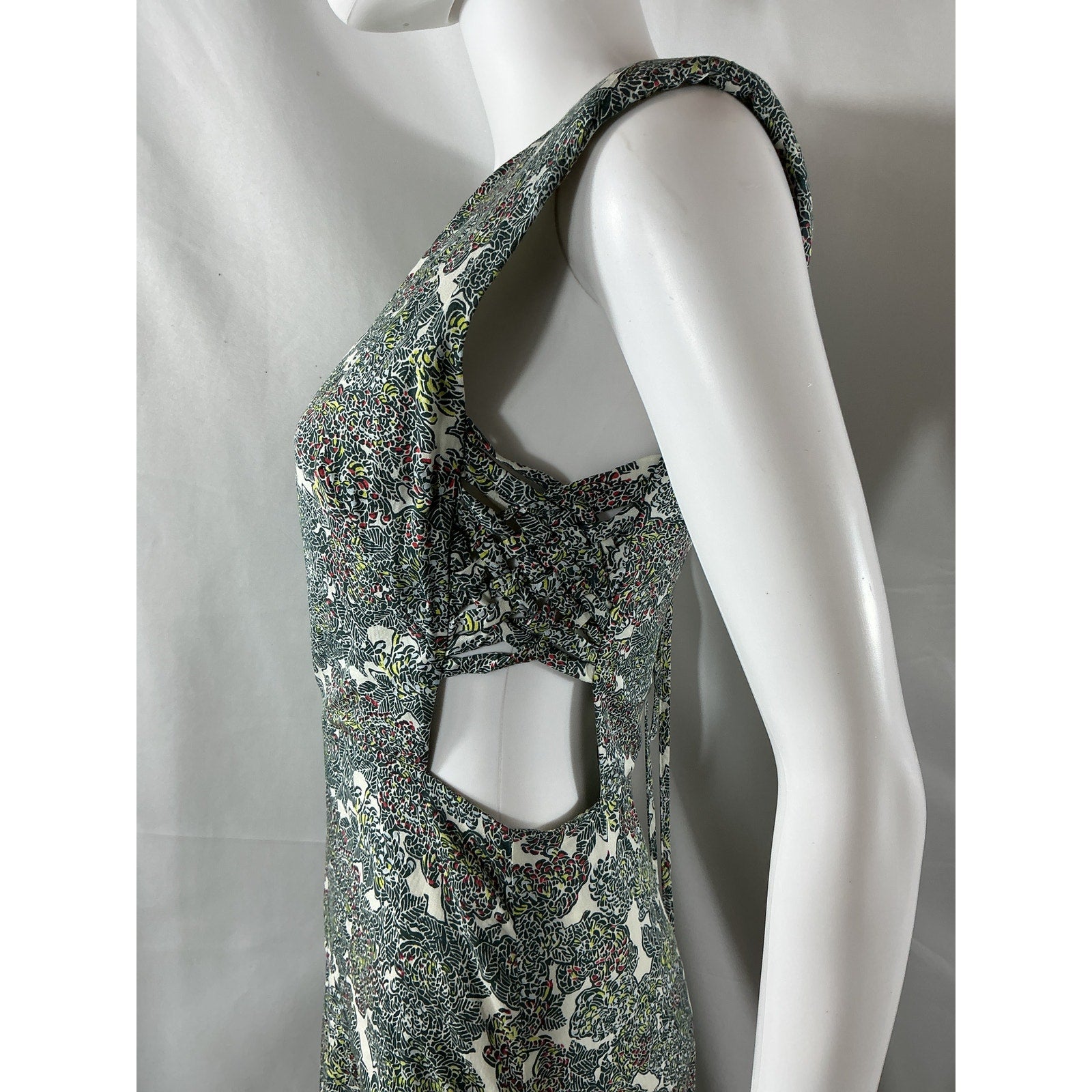Joie 'Ember B' Grey Rayon Midi Dress Size 2