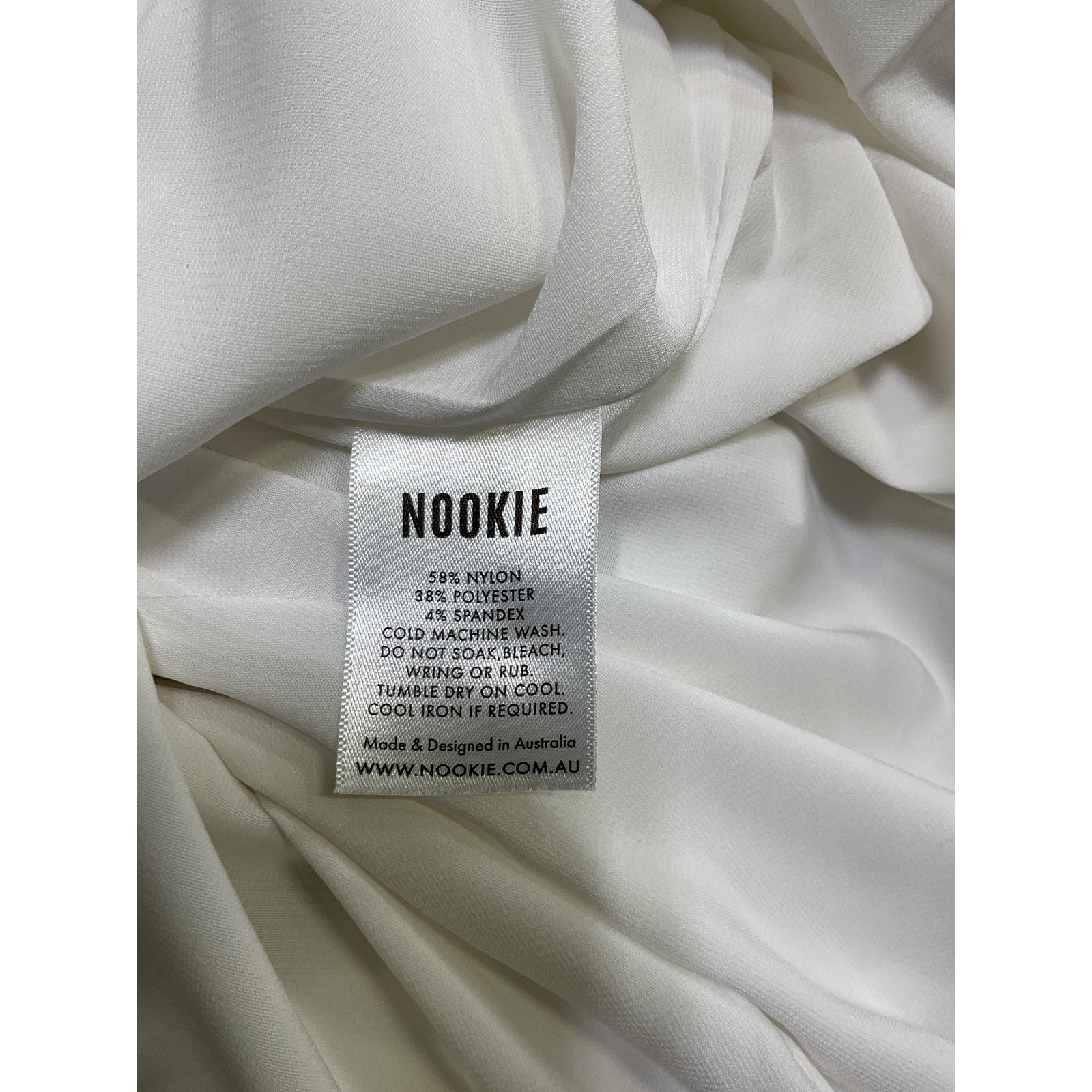 Nookie 'Adore' White 2way Two Way Dress Size M