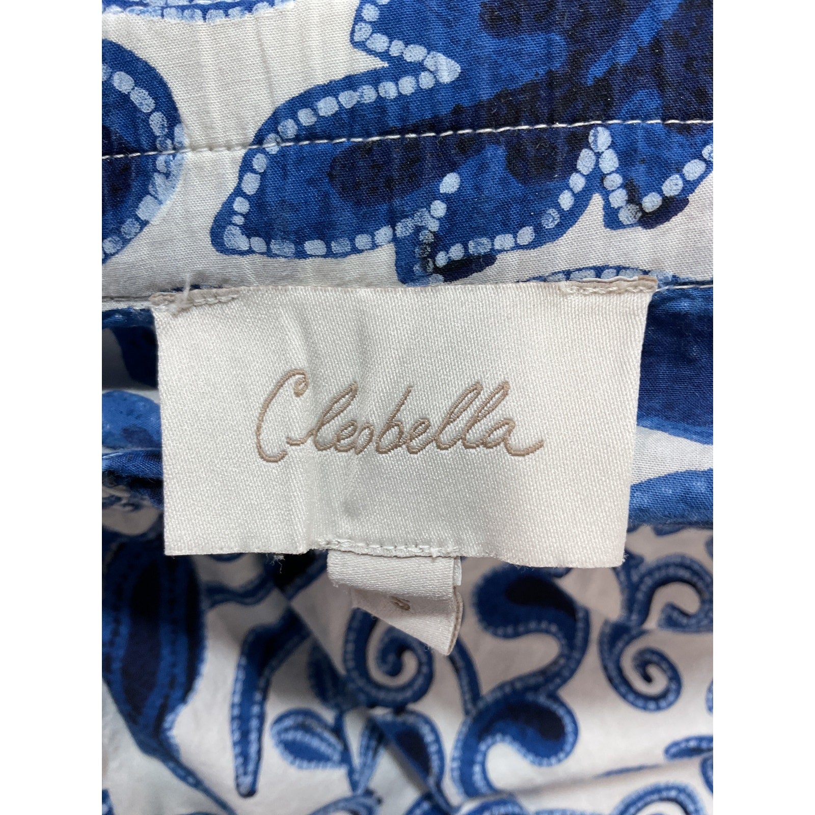 Cleobella 'Savannah' Blue Poplin Short Size S