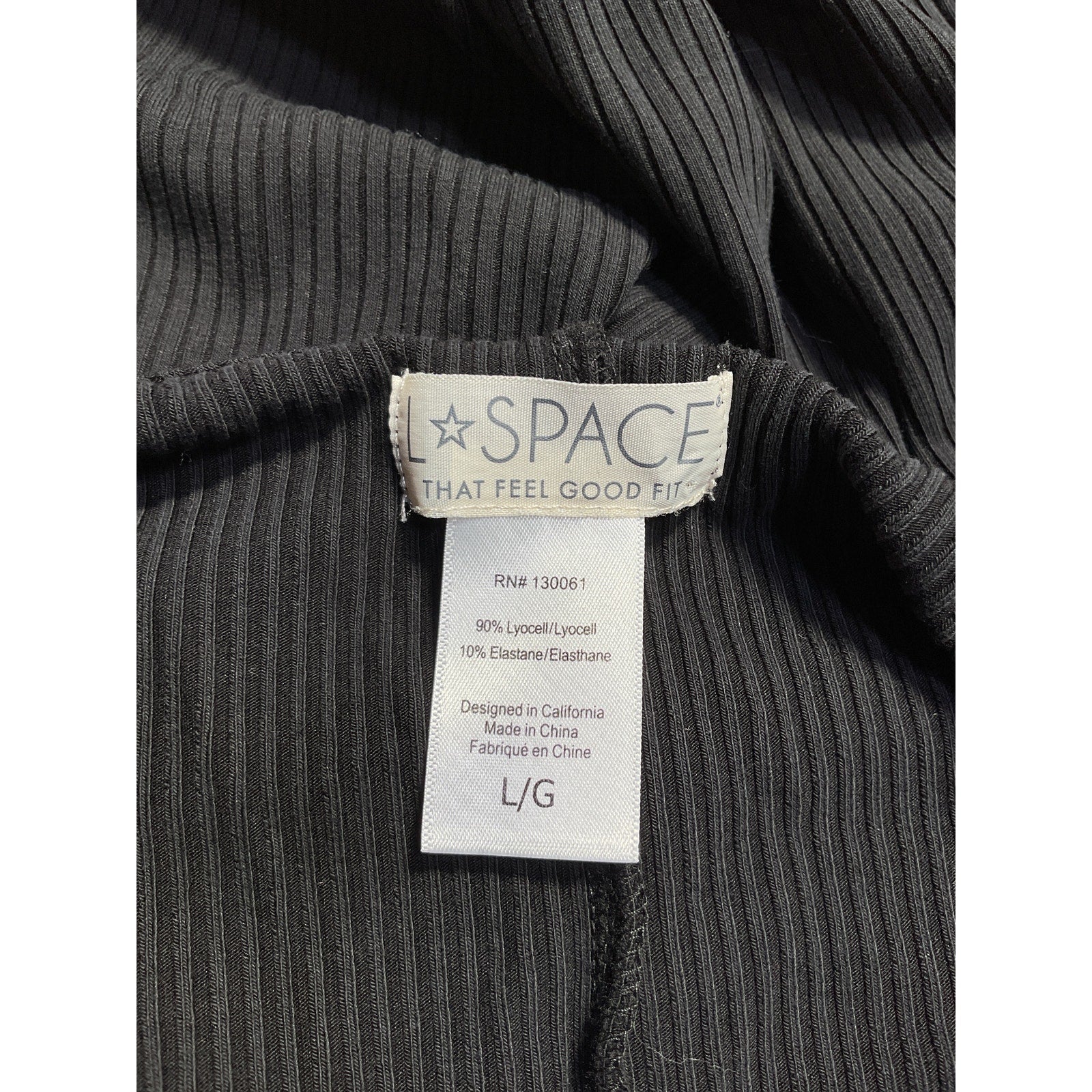 L*Space 'Naomi' Black Lyocell Strappy Midi-Dress Size L