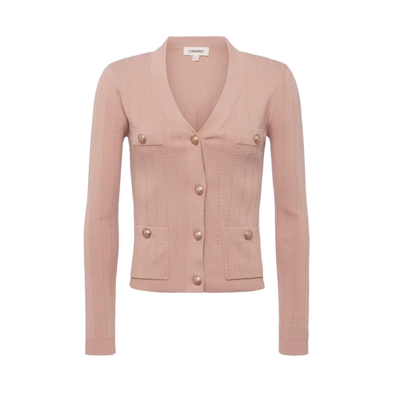 L'Agence 'Calypso' Pink Rayon Cardigan Size S