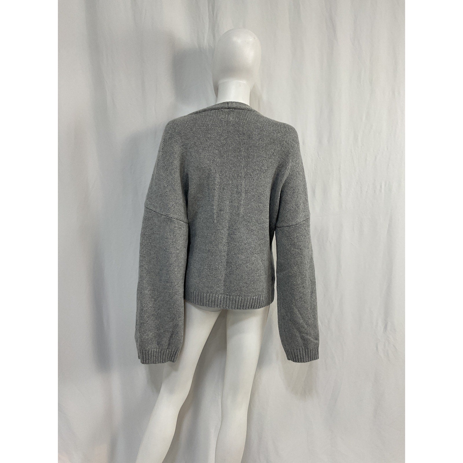 Helsa 'Sanna' Grey Polyamide Cardigan Size L