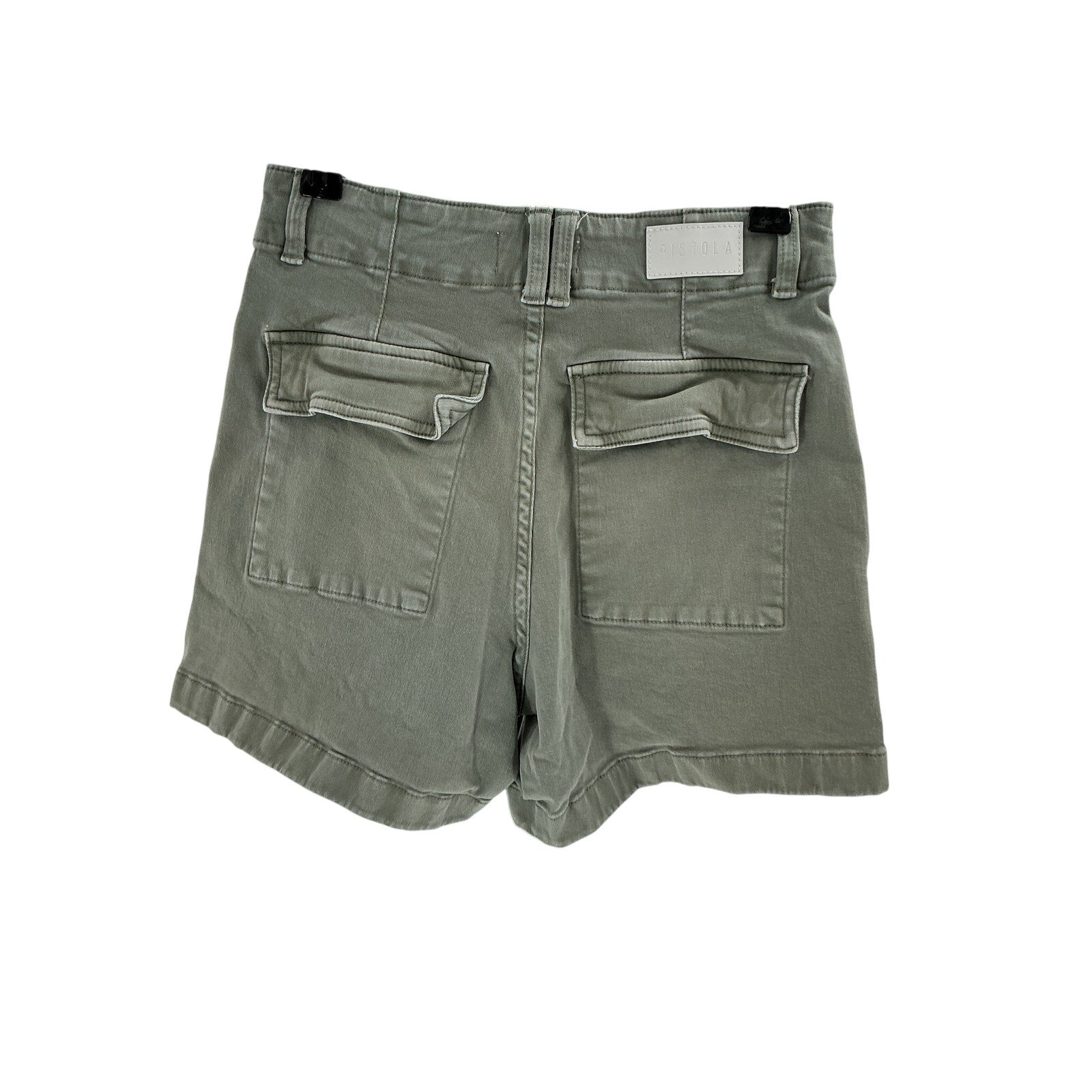 Pistola 'Marissa' Green Cotton High Rise Utility Short Size 24
