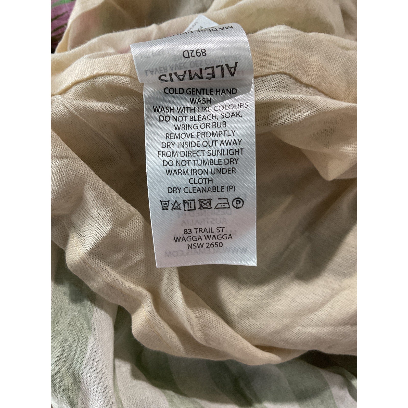 Al�mais 'Winnie' Green Patchwork Appliqu�d Printed Cotton Maxi Dress Size US 4