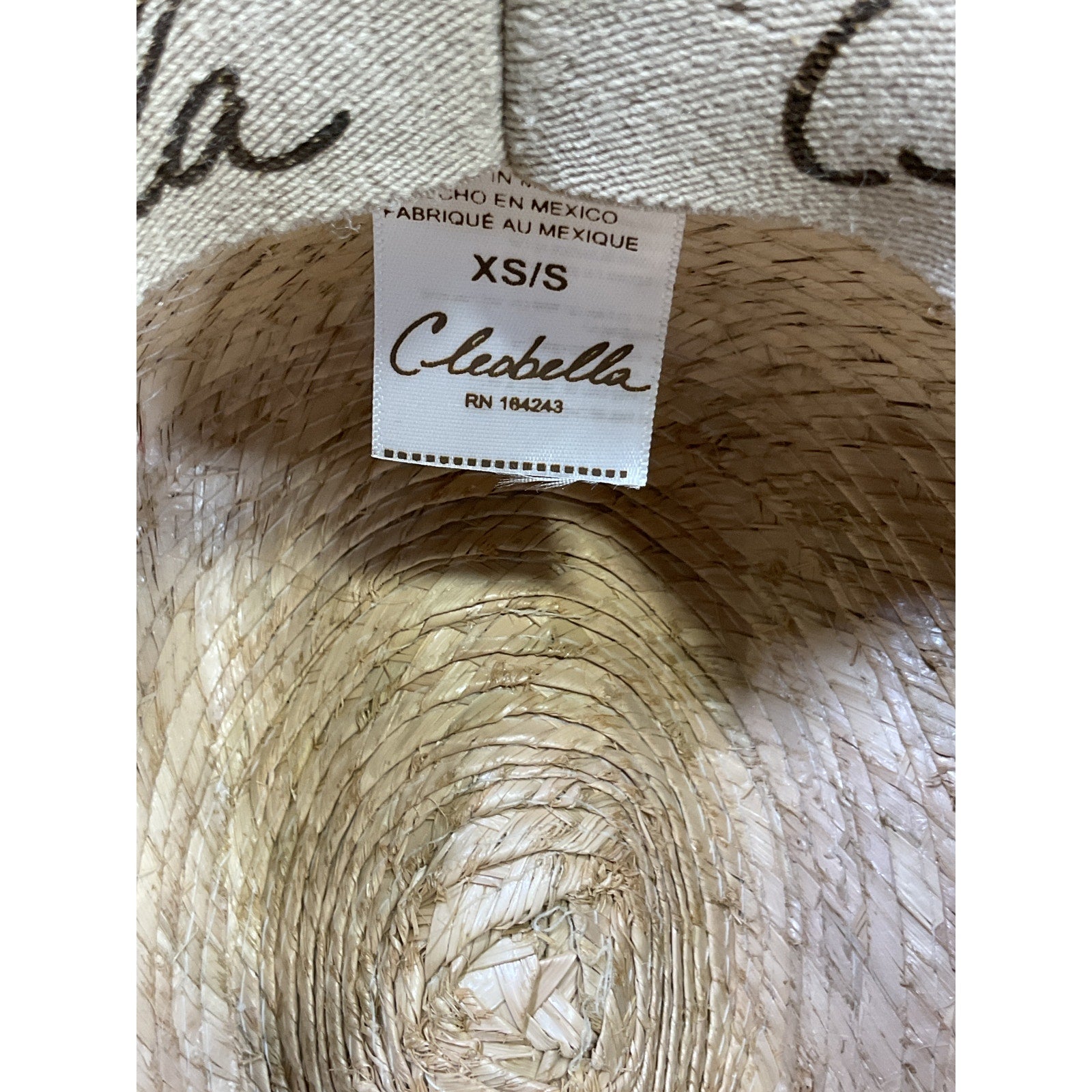 Cleobella 'Leon' Tan Palm Hat Size XS