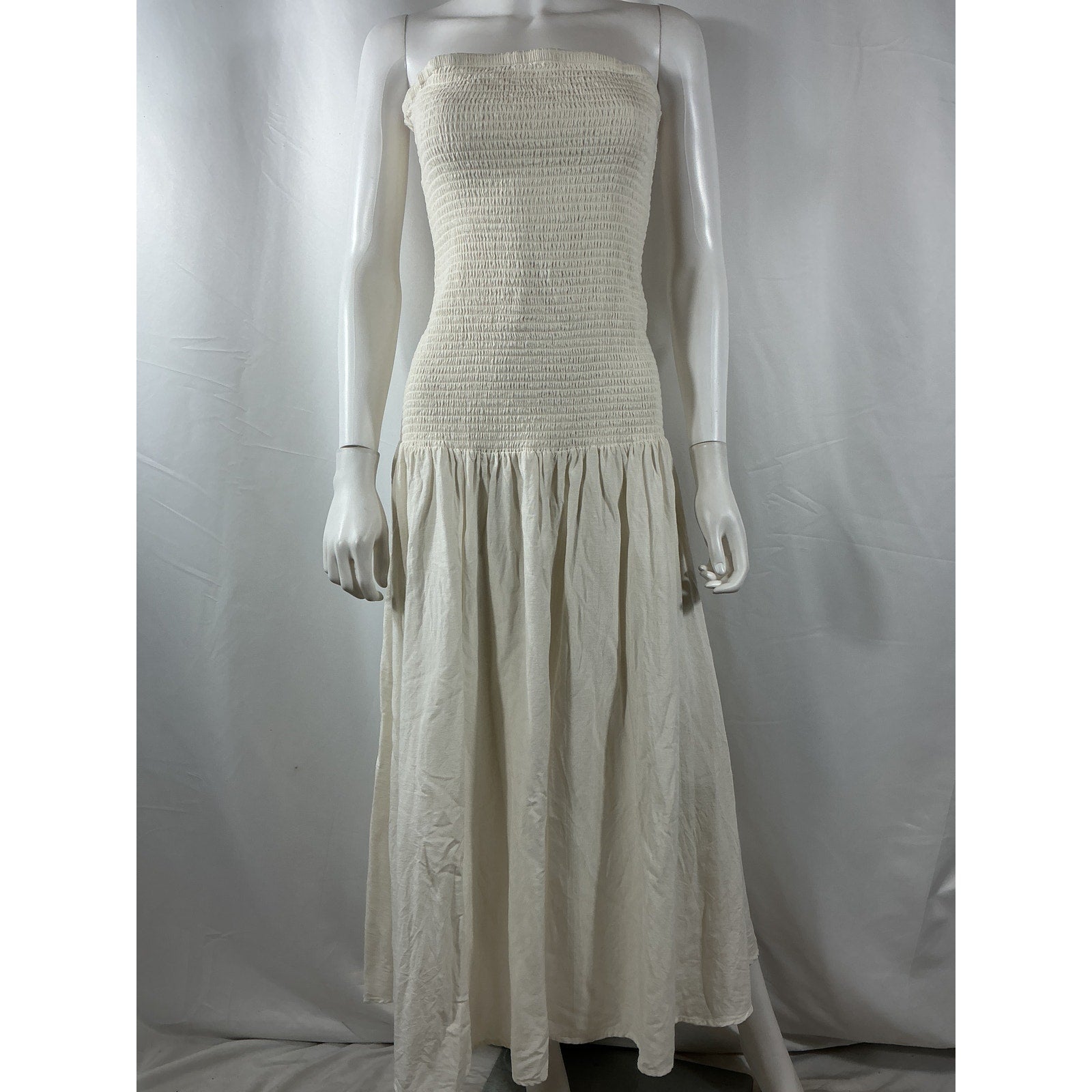 L*Space 'Lila' Cream Viscose Midi Dress Size XL