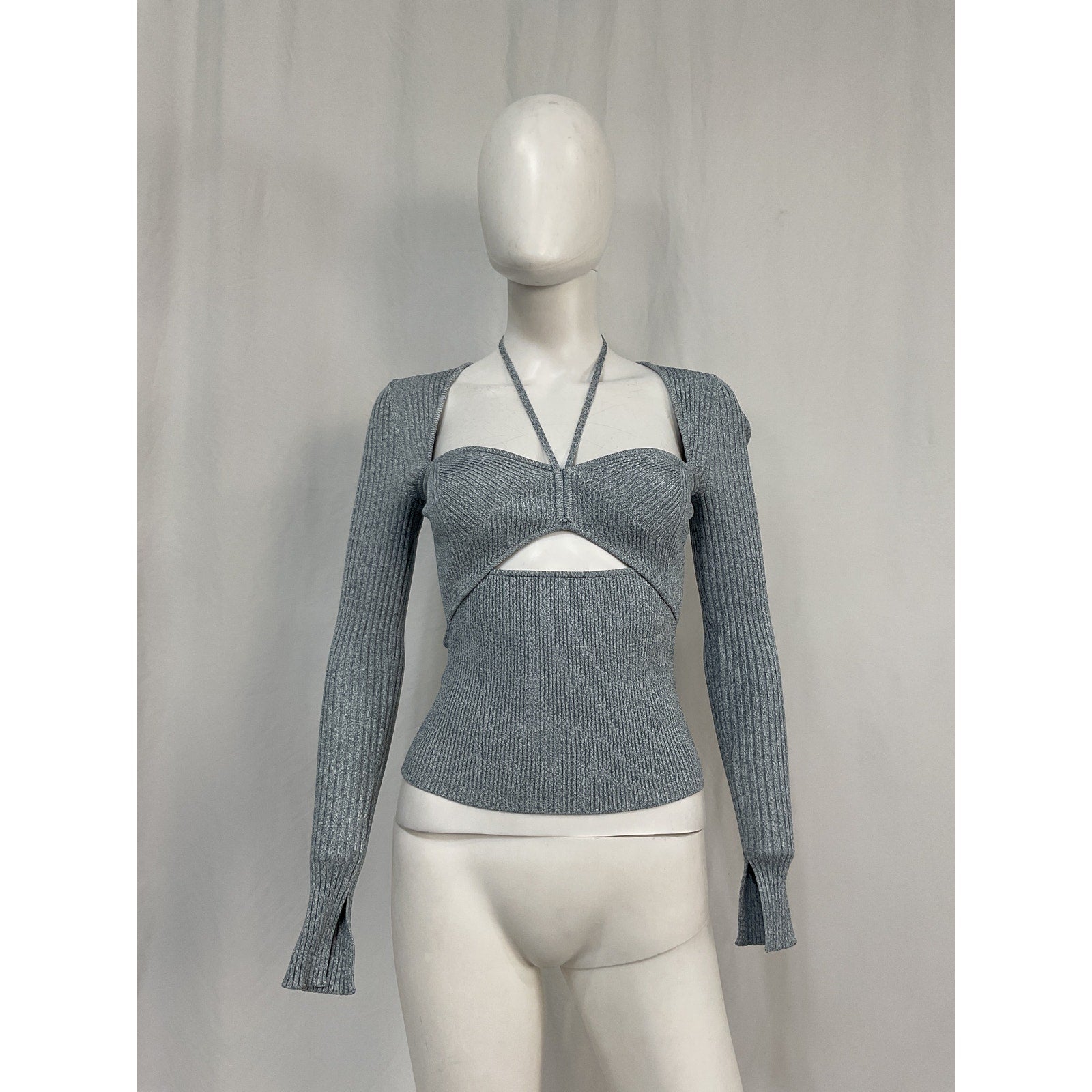 Simkhai 'Alexia' Blue Rayon Sweetheart Pullover Size XS