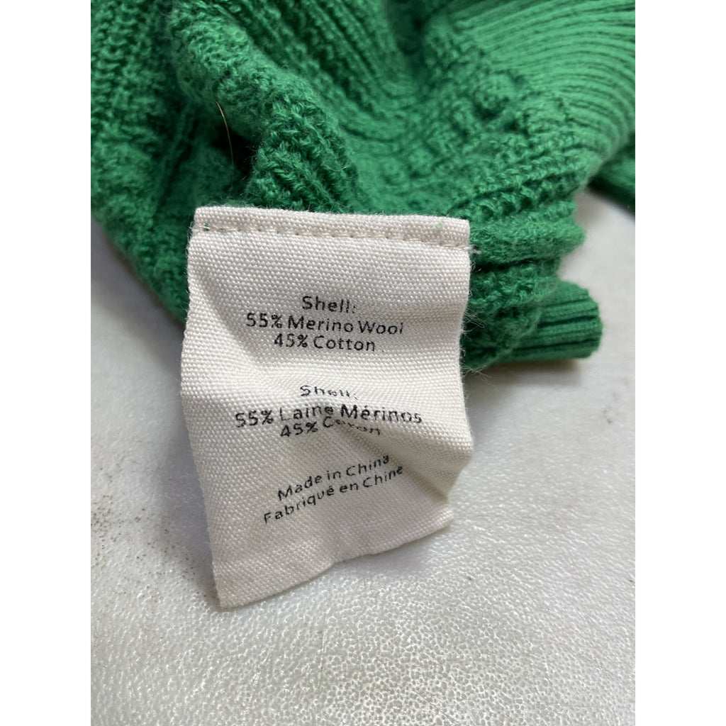 L'Agence 'Aceline' Green Pullover Round Neck Long Sleeve Sweater Size S