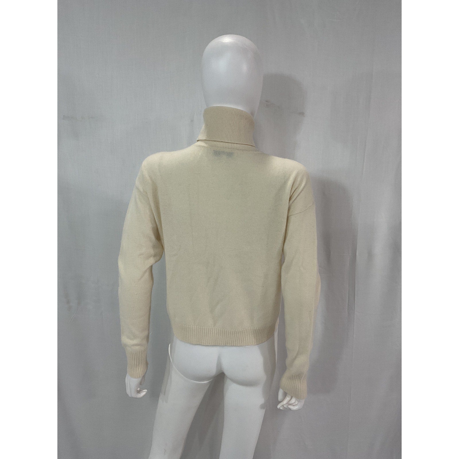 Intermix 'Bailey' Tan Cashmere Turtleneck Sweater Size Petite P