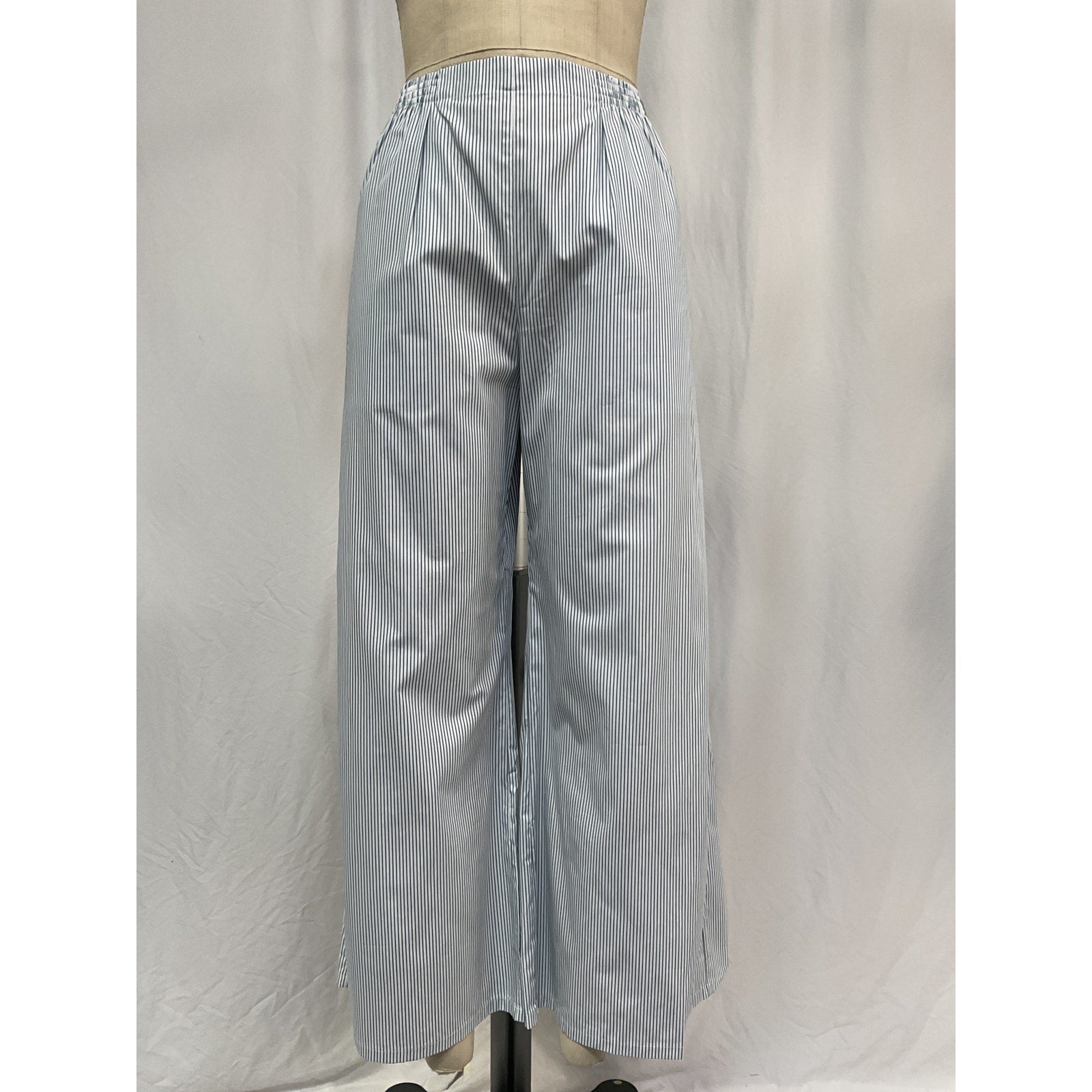 Leset 'Yoshi' Blue Cotton Wide Leg Boxer Pants Size M