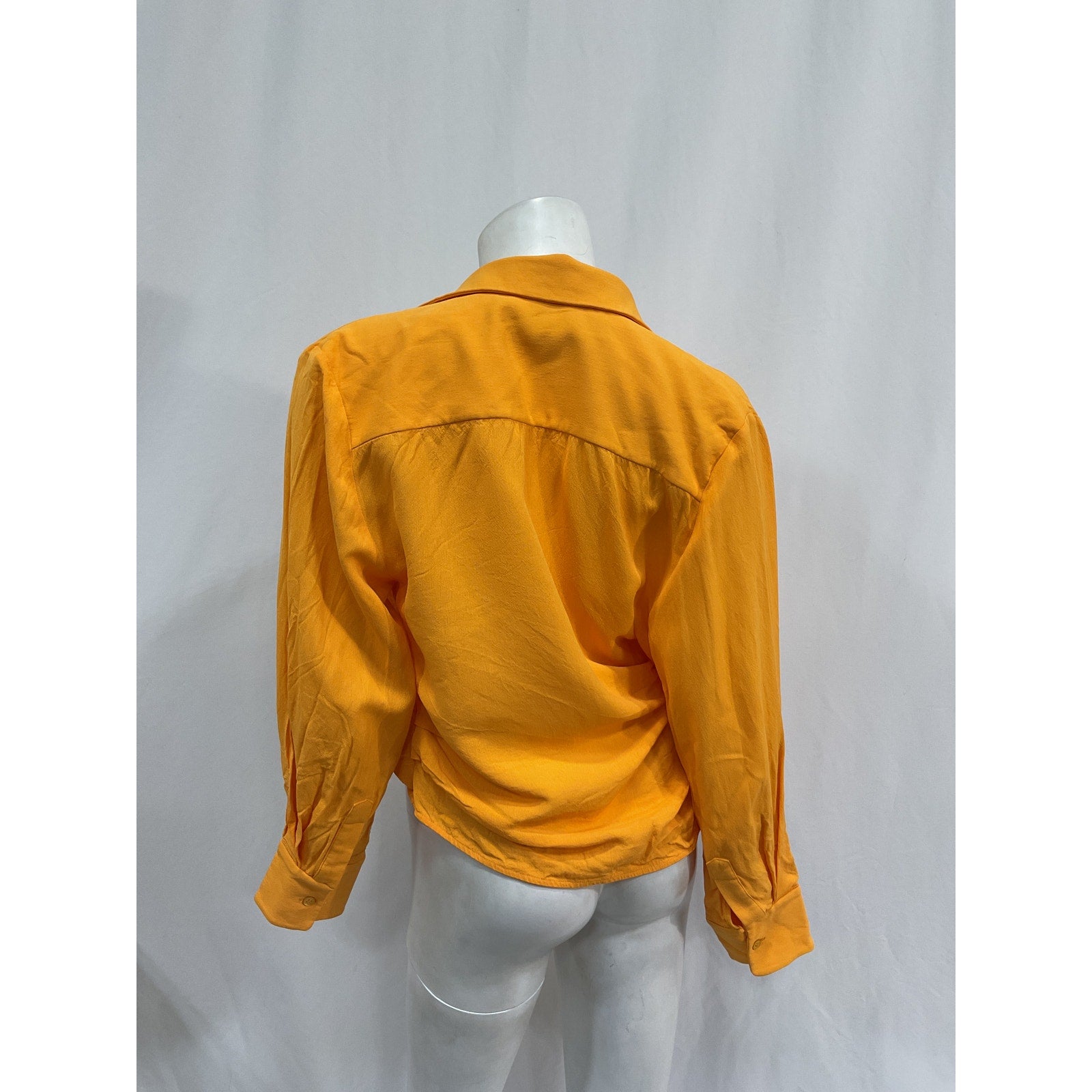 Jacquemus 'La Chemise Bahia' Orange Viscose Shirt Size 44