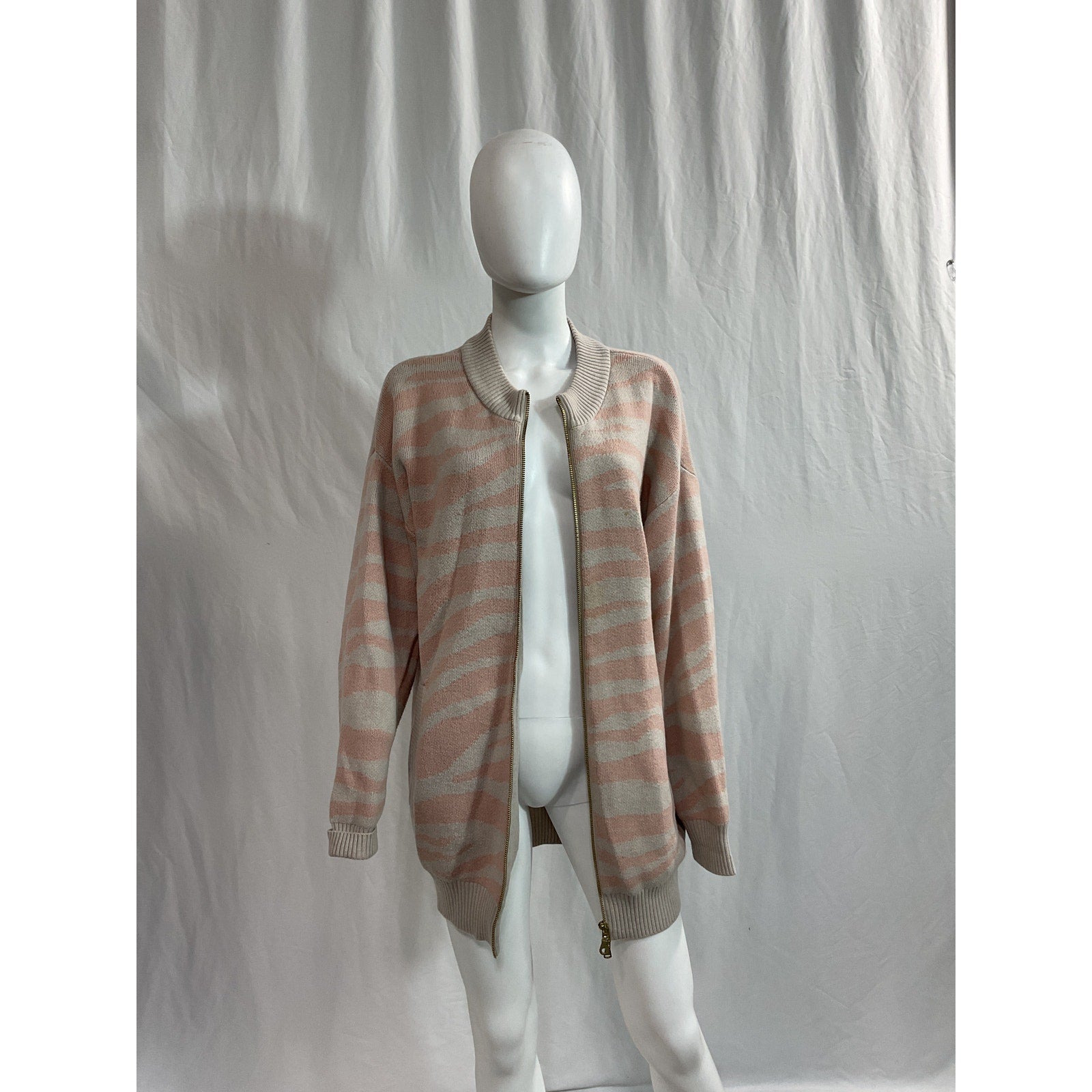 Varley 'Mayberry' Pink Long Sleeve Cardigan Size S