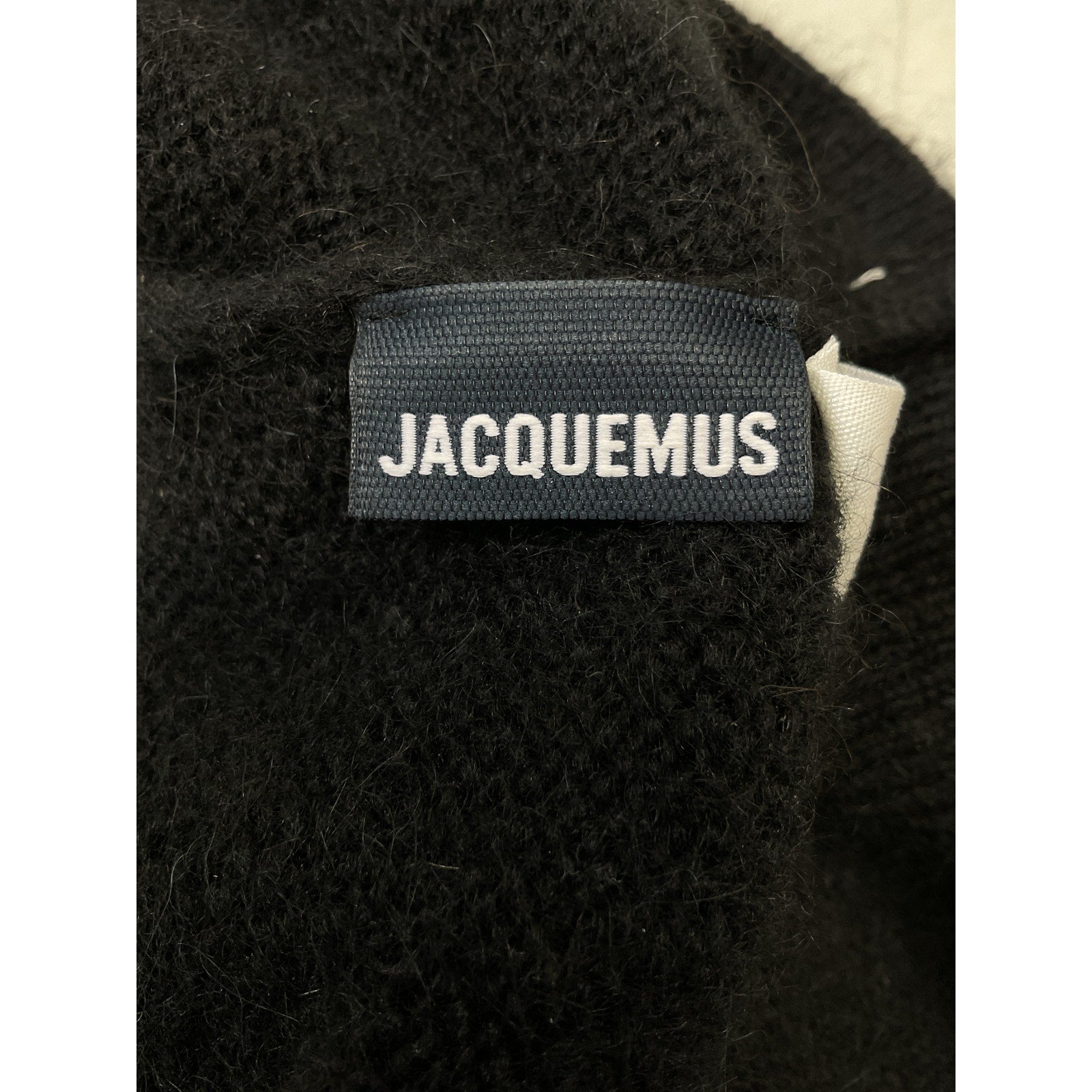 Jacquemus 'Intarsia-Knit' Black Alpaca-Blend Sweater Size XXS
