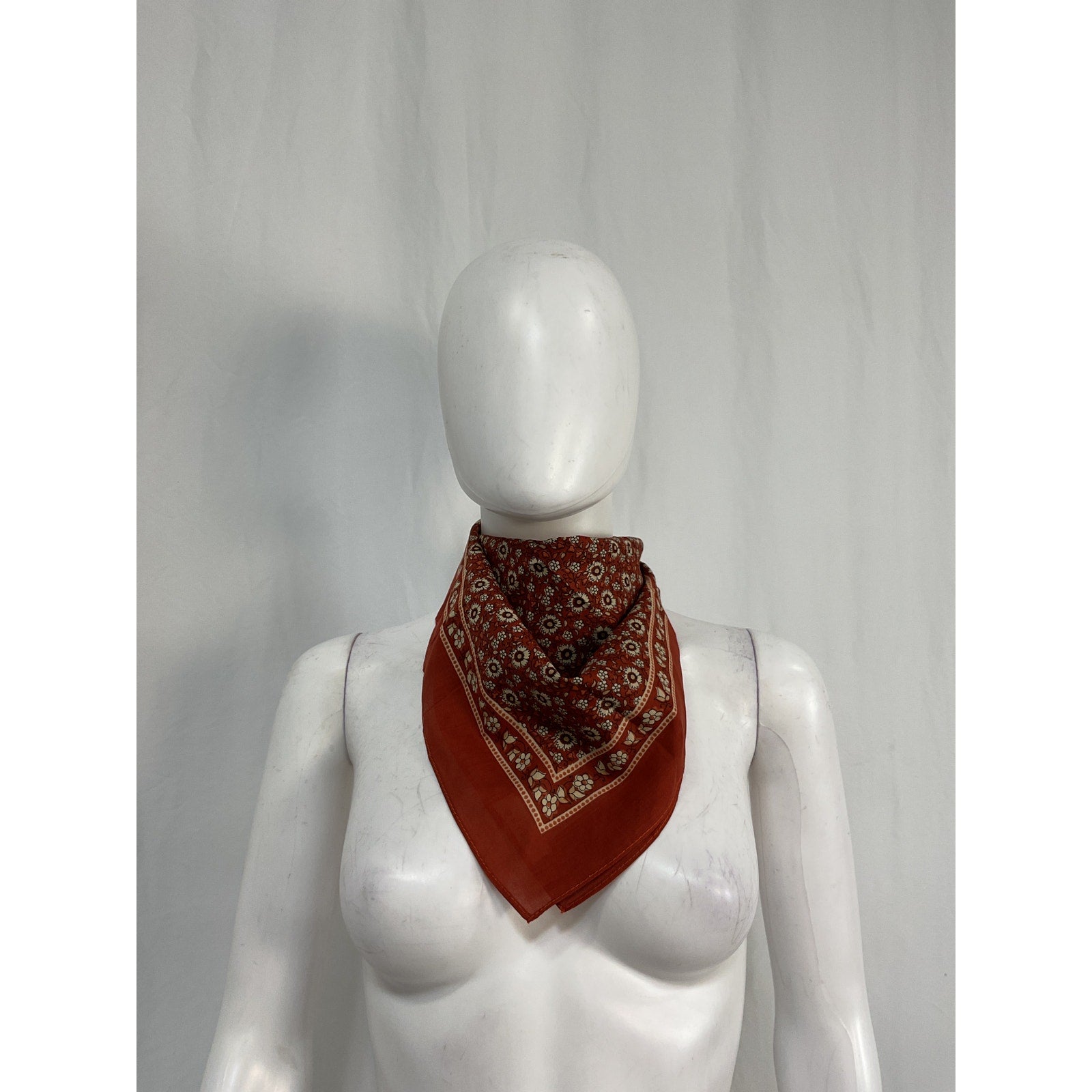Sézane Floral Red Scarf Size TU / OS