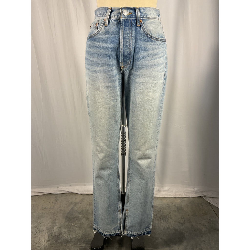 Re/Done '70s' Blue High Rise Bootcut Denim Jeans Size 26
