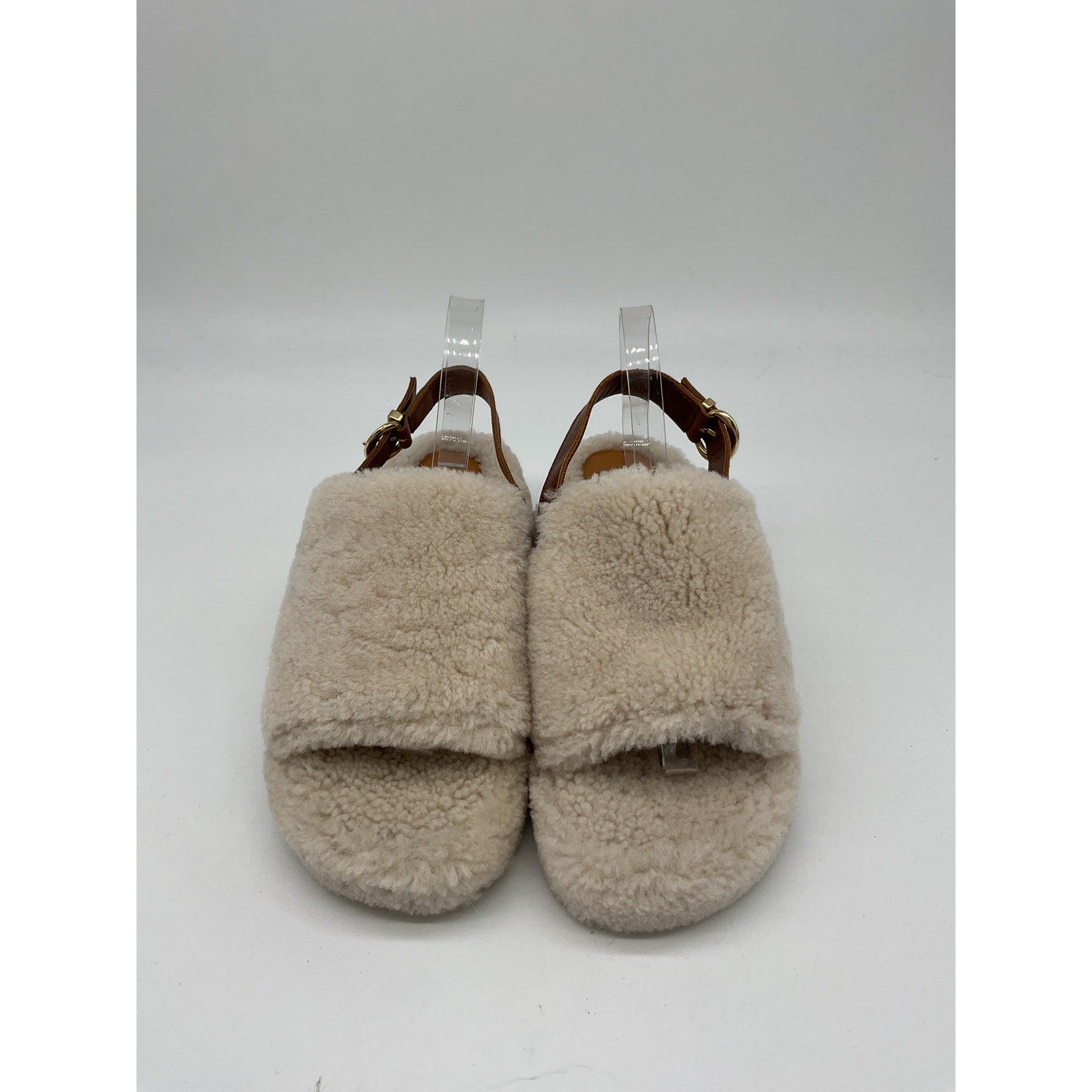 Sézane 'Greta' White Wool Mule Souliers Size 40