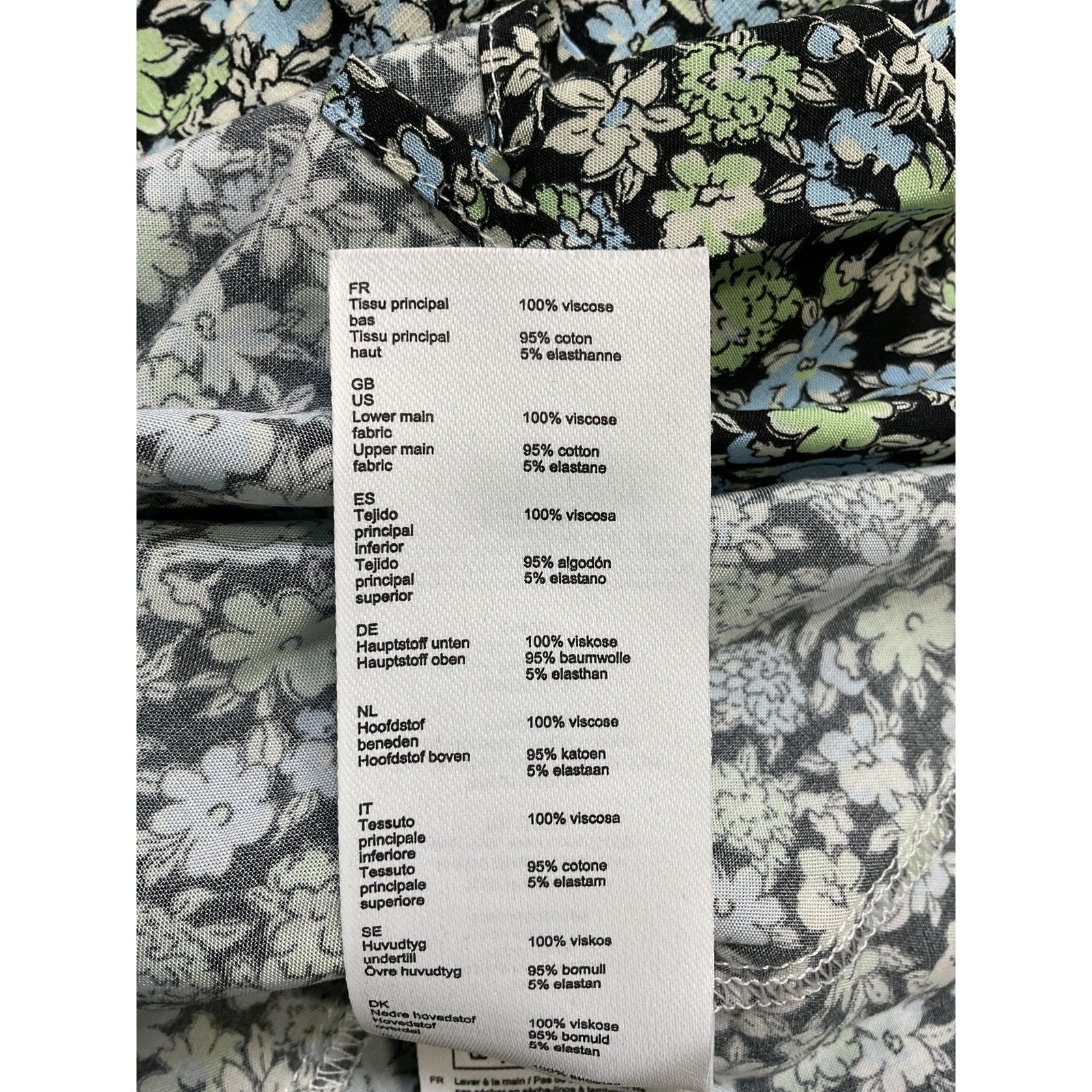 Maje Blue Floral Print Tie Waist Dress Size 38