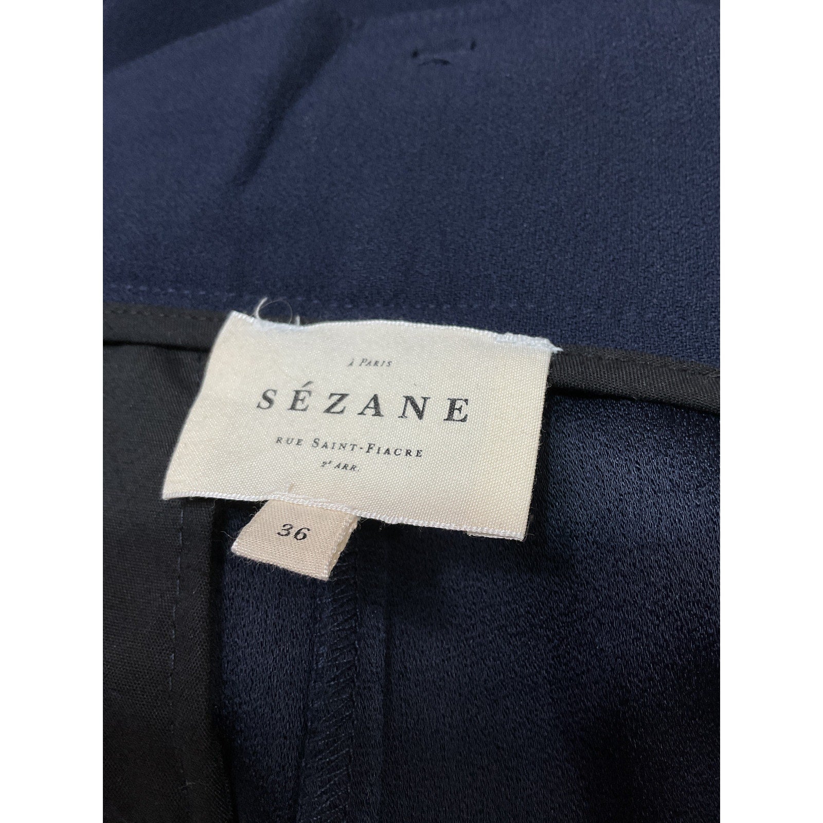 S�zane 'Austin' Navy Trousers Size 36