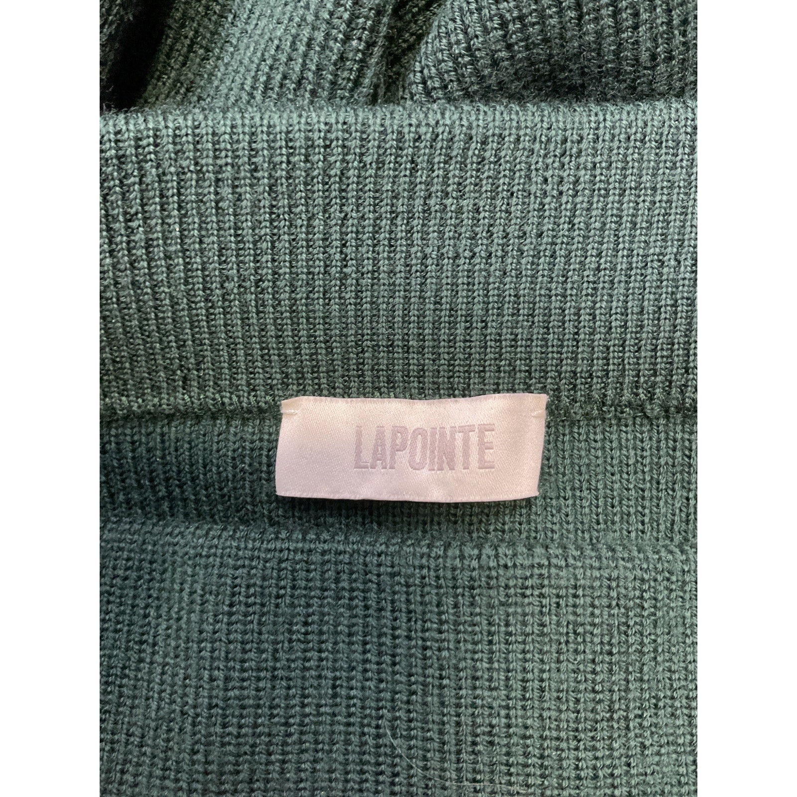 Lapointe Green Merino Wool Slim Maxi Skirt Size M