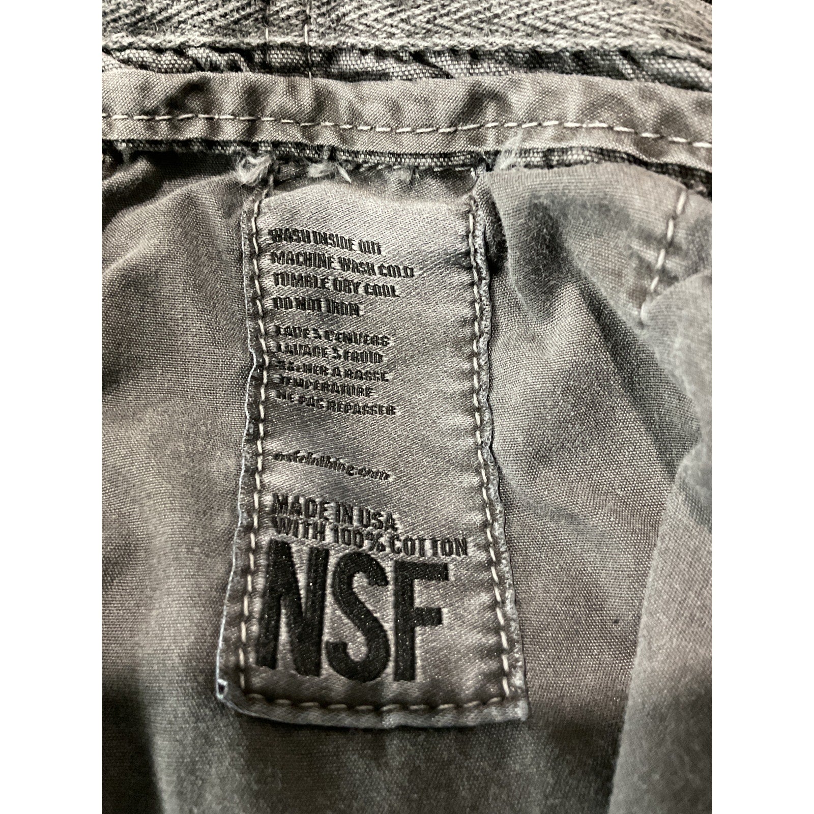 Nsf 'Basquiat' Black Cotton Cargo Pant Size 26